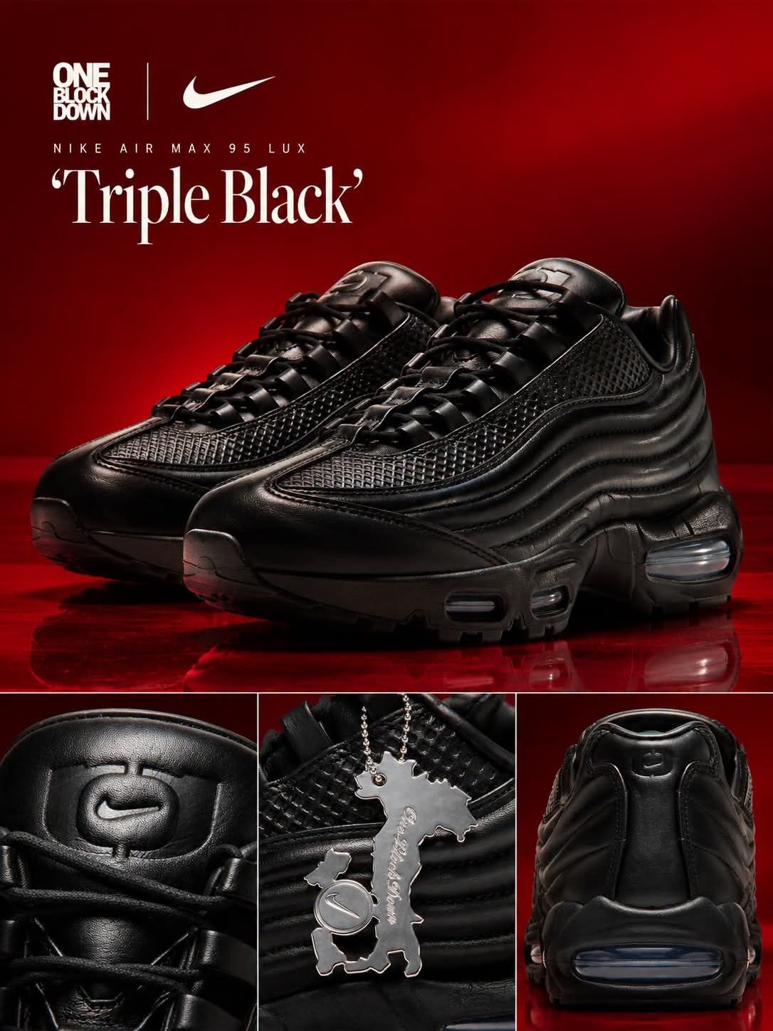 Nike Air Max 95 Lux Triple Black｜纯黑高级质感复古气垫