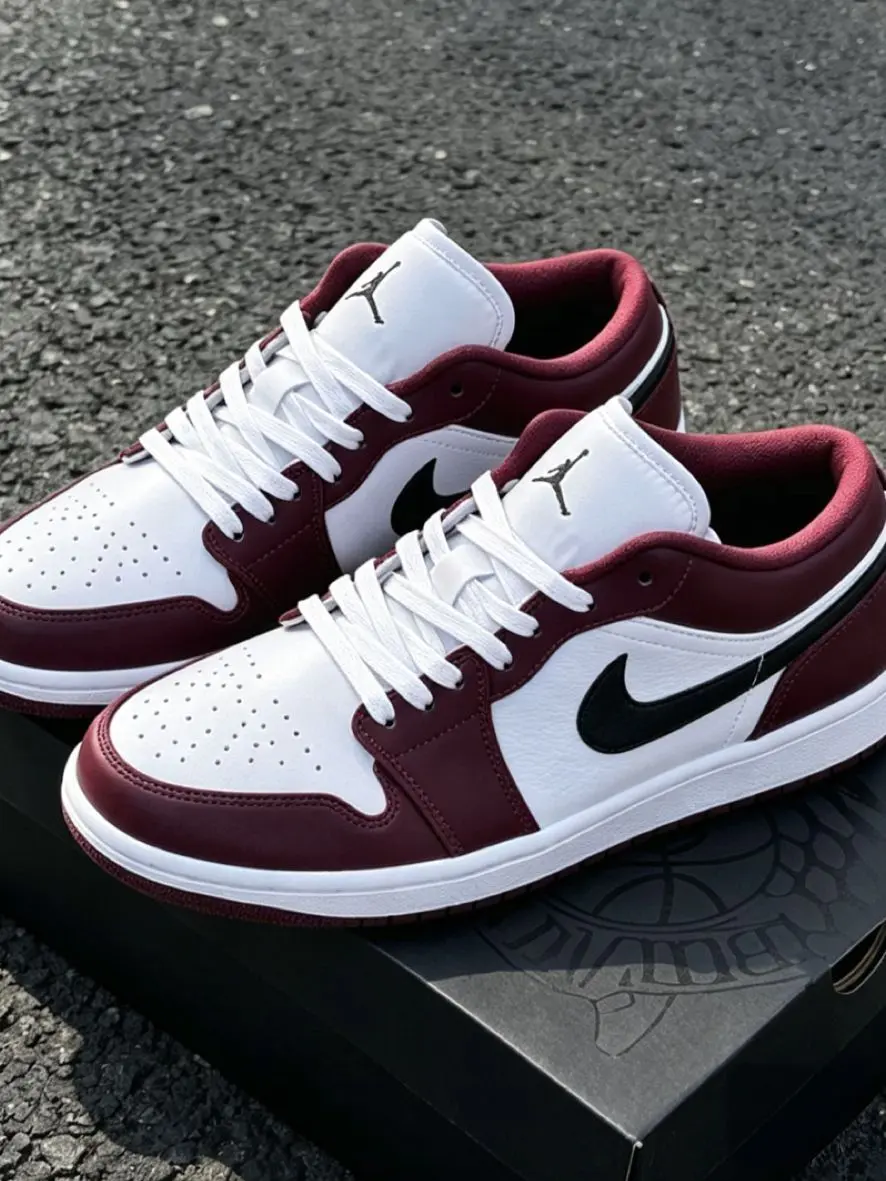酒红AJ低帮鞋|AJ1 Low