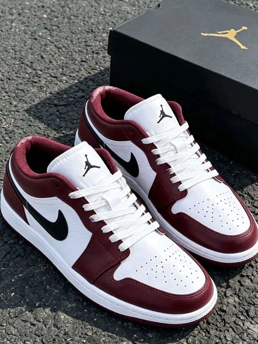 酒红AJ低帮鞋|AJ1 Low