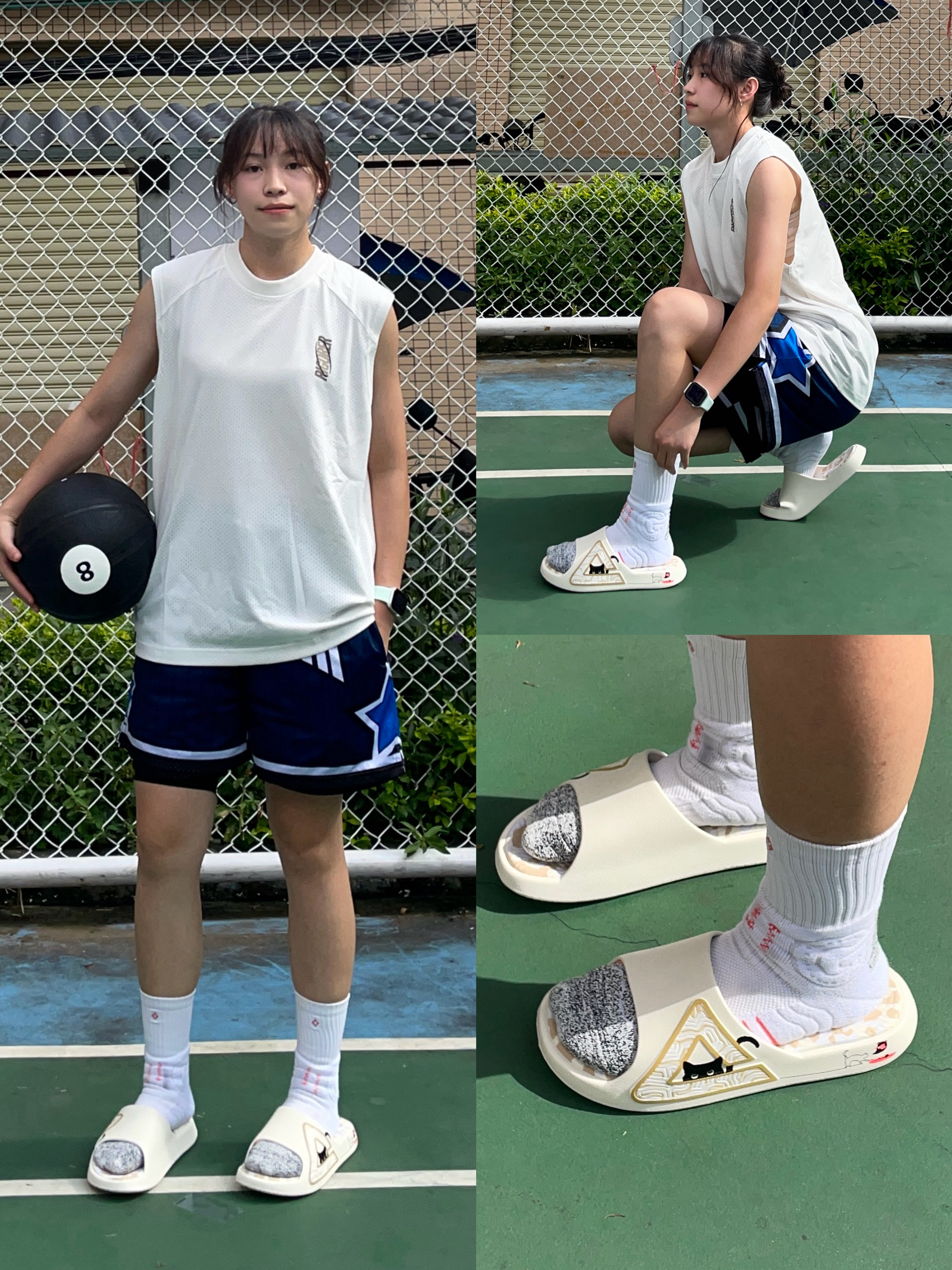 夏日限定🏝️运动完换上拖鞋太舒服了‼️