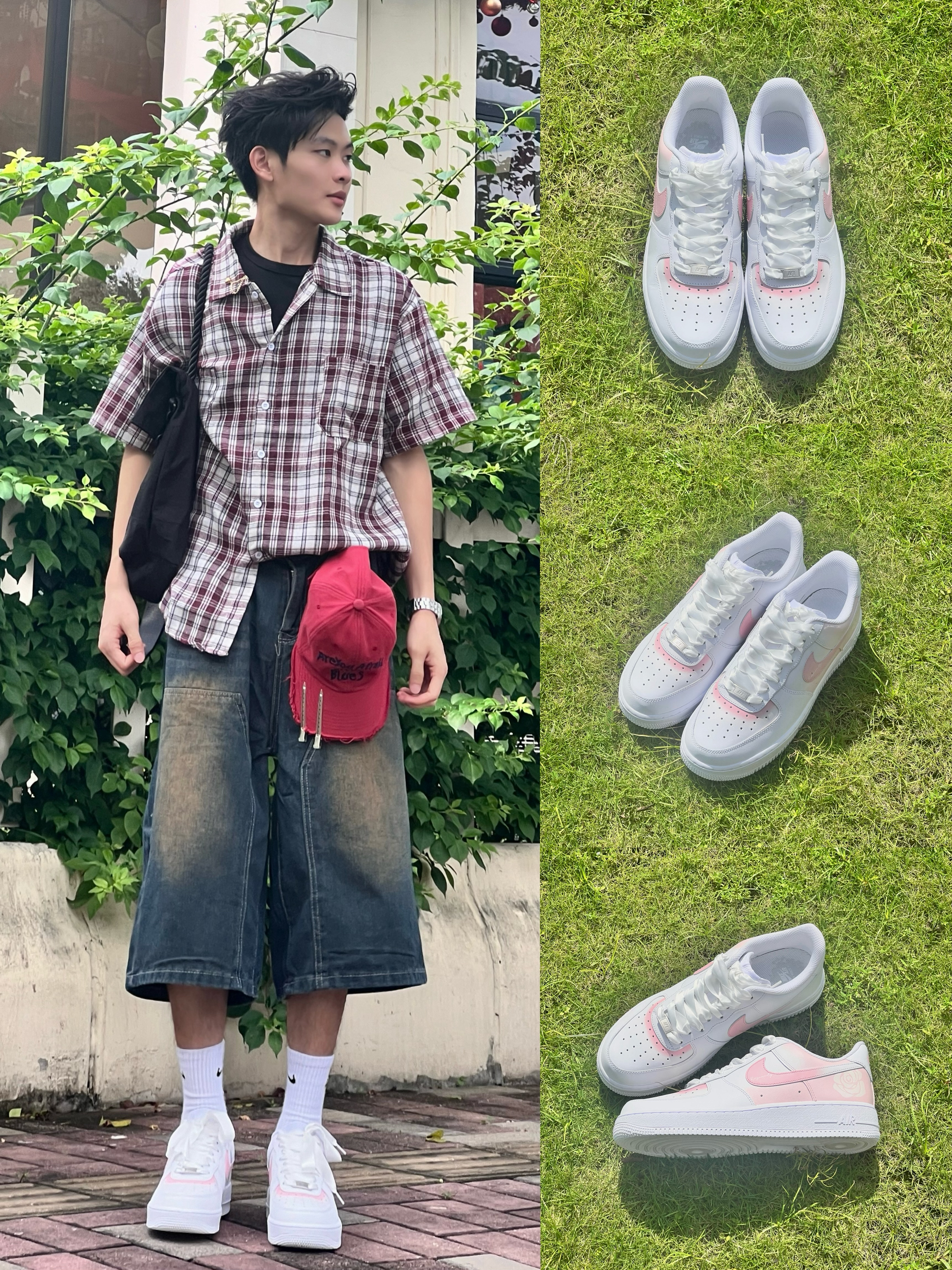 夏天应该咋样穿⁉️今天上脚耐克的定制空军‼️