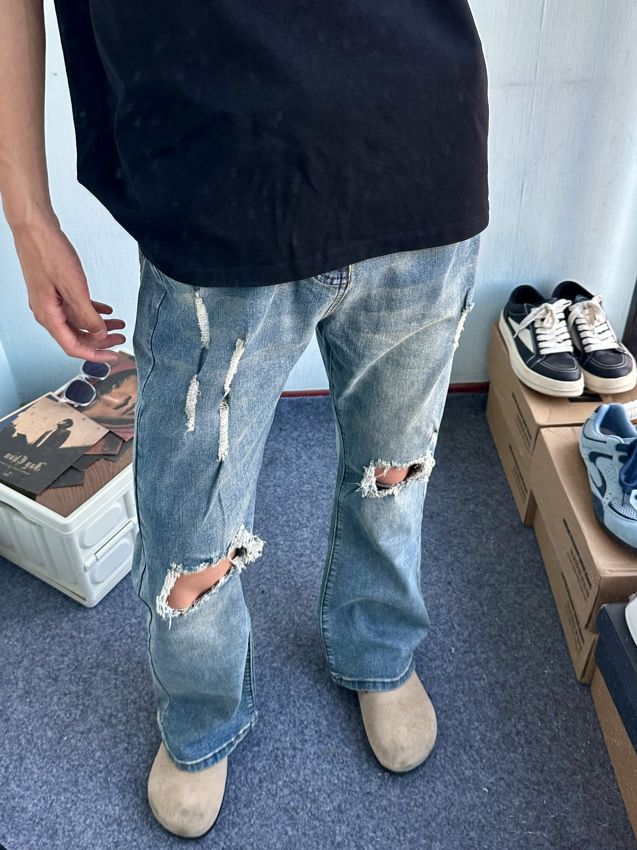 夏季穿搭｜破洞牛仔裤ootd