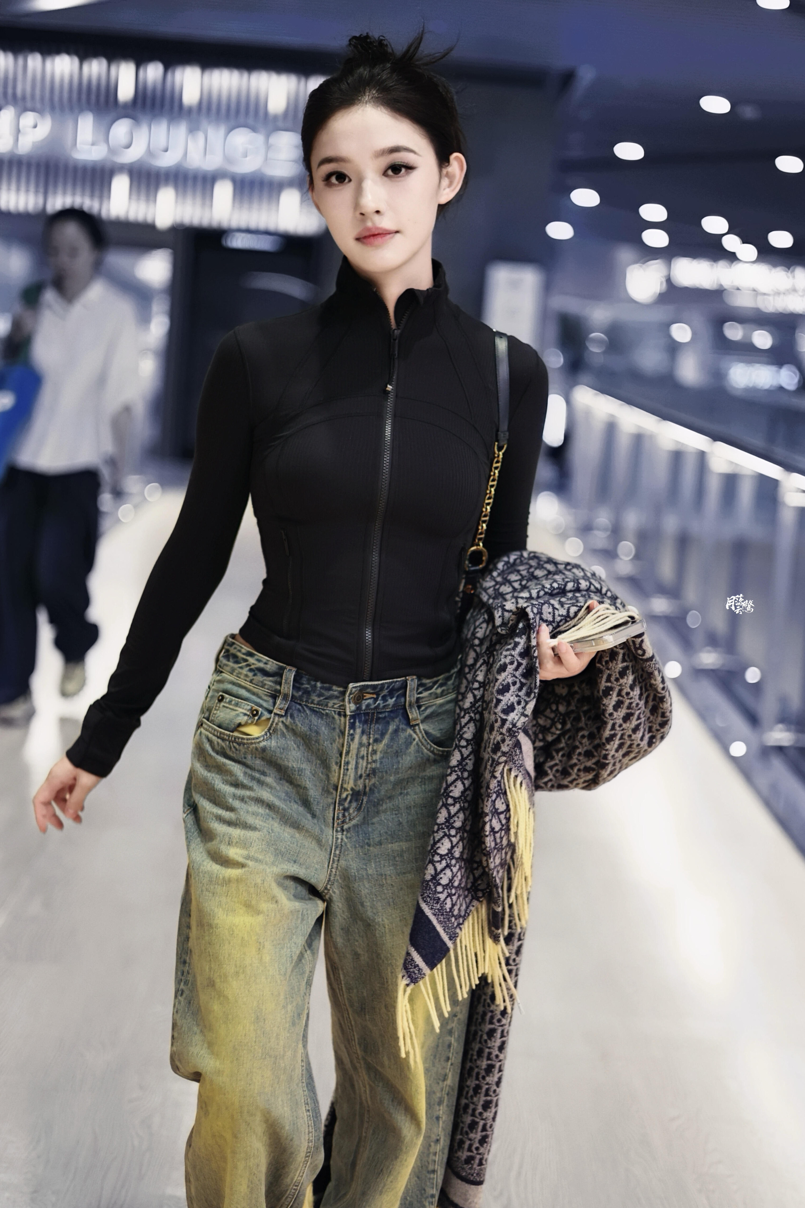 🍃林允机场私服｜运动休闲奢华的时髦休闲风