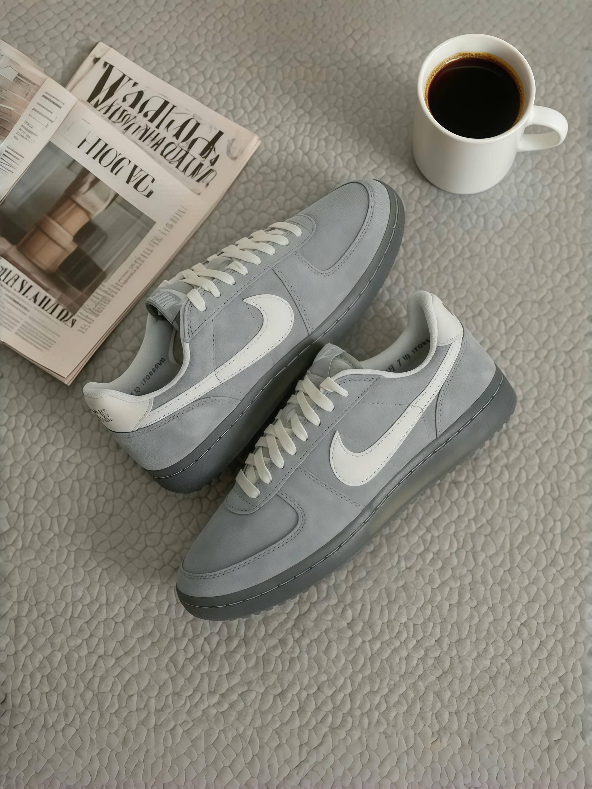 🪵浅灰Nike板鞋太高级了！雾面质感+果冻底，好戳审美～🪹