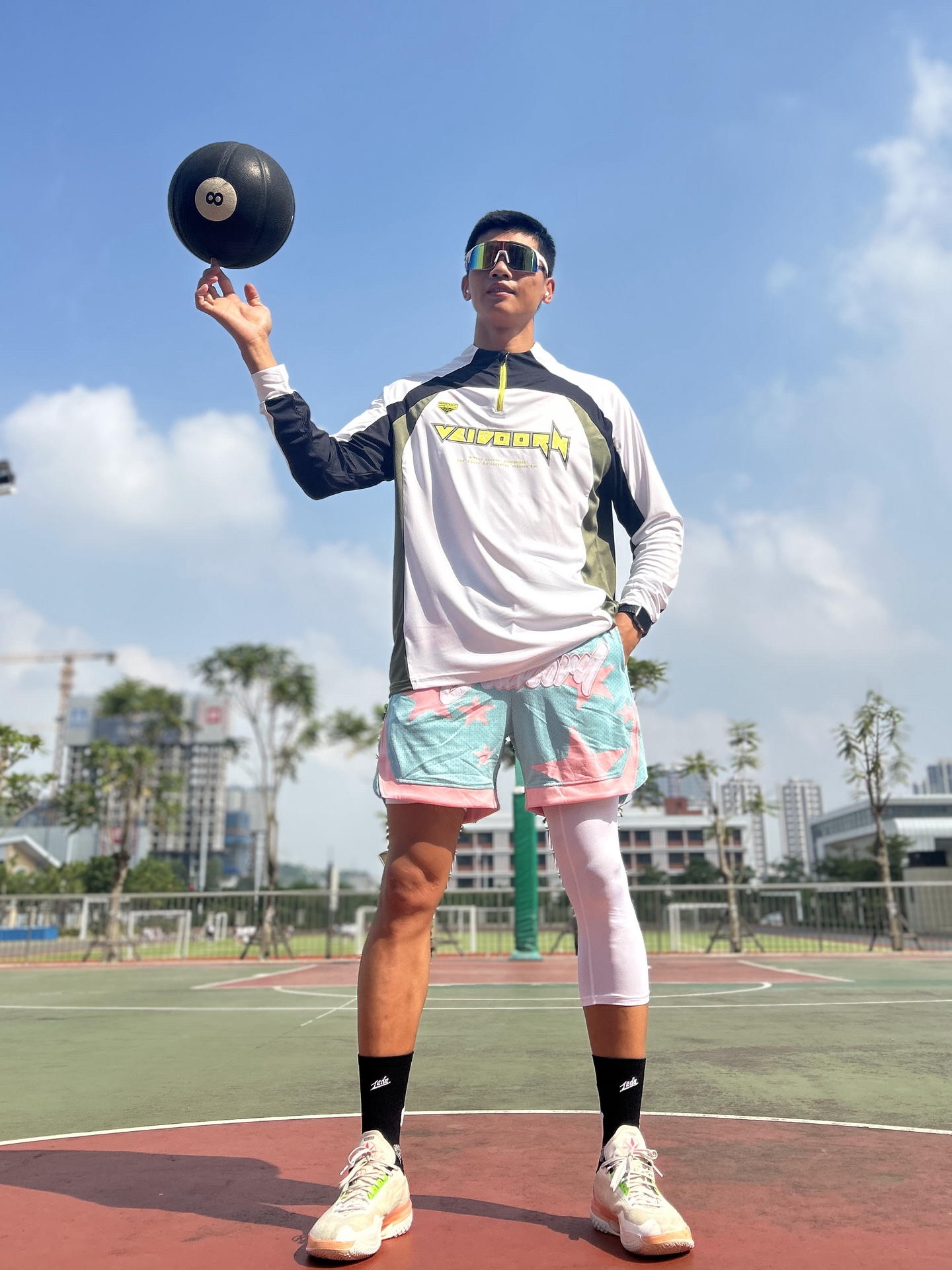 🇨🇳⛹️‍♂️国庆球场战袍焊身上了！😎