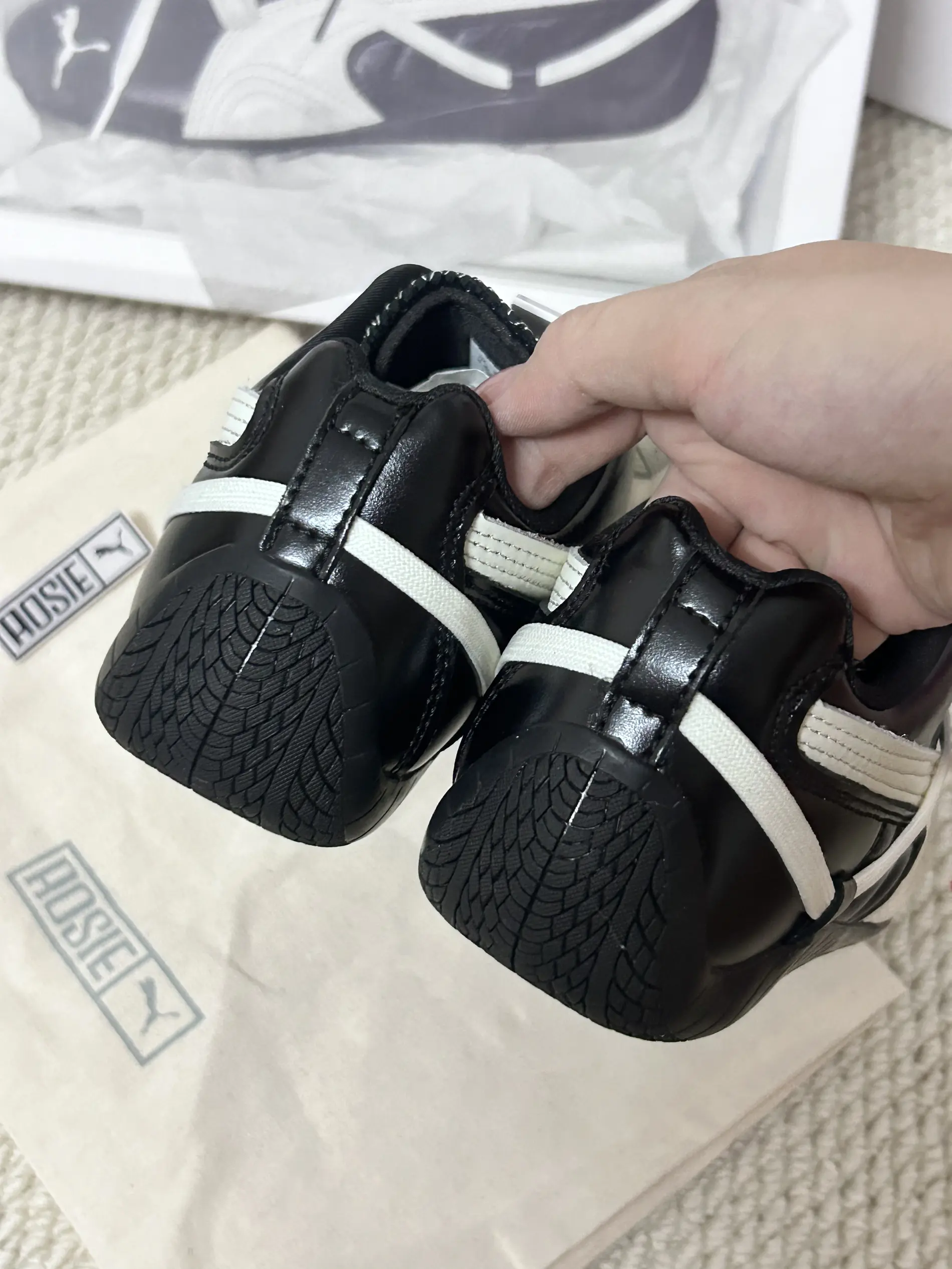 PUMA这双芭蕾板鞋是质感怪吧?开箱直接赢了
