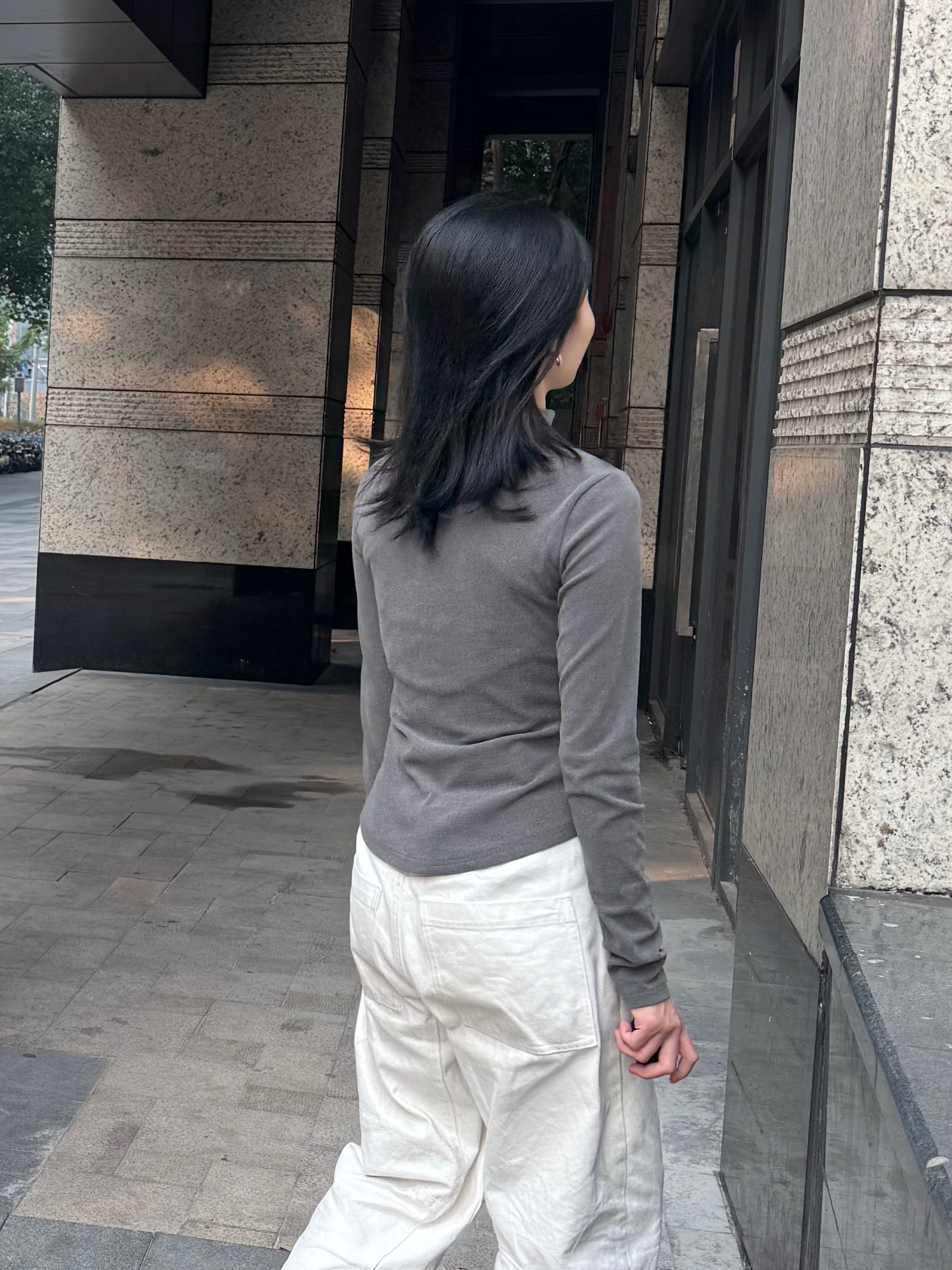美式复古通勤穿搭|160小个子显高公式(紧身立领上衣+弯刀裤实测)