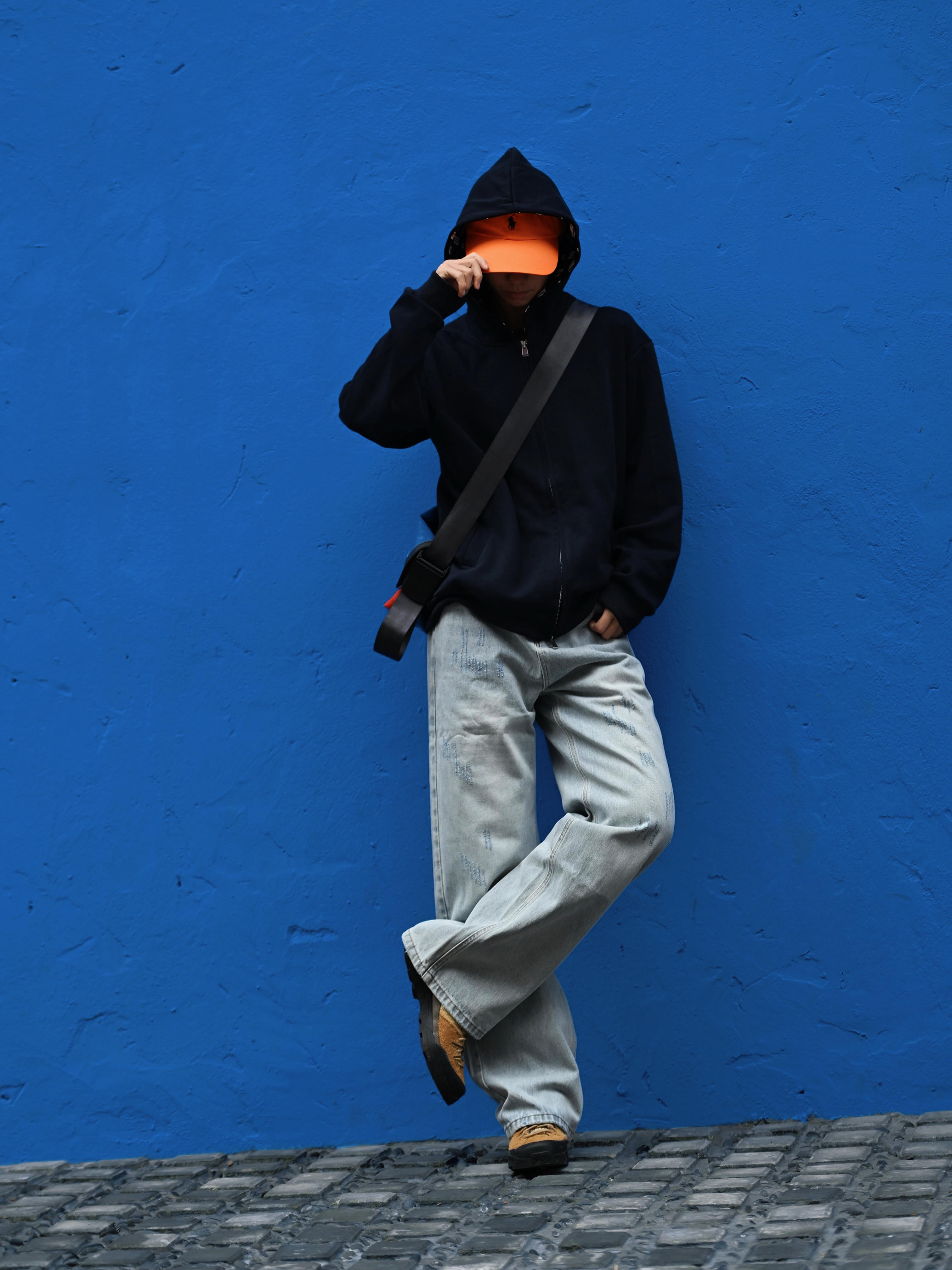 👖Voguo Relay浅蓝直筒牛仔裤|街头中性风轻松拿捏✨
