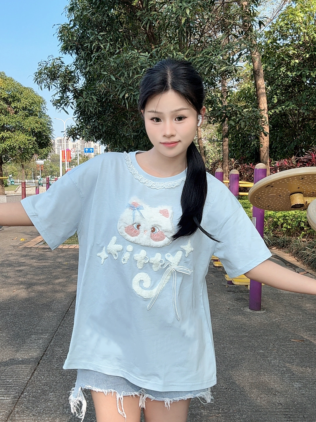 今日份可爱，是猫咪给的‼️👧