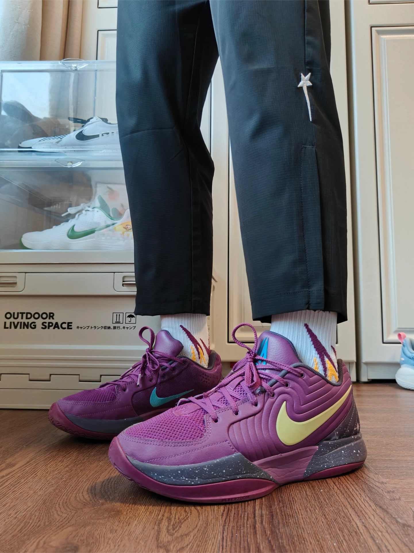 ⚠️救命！这双紫蓝撞色球鞋！我能穿到天荒地老！