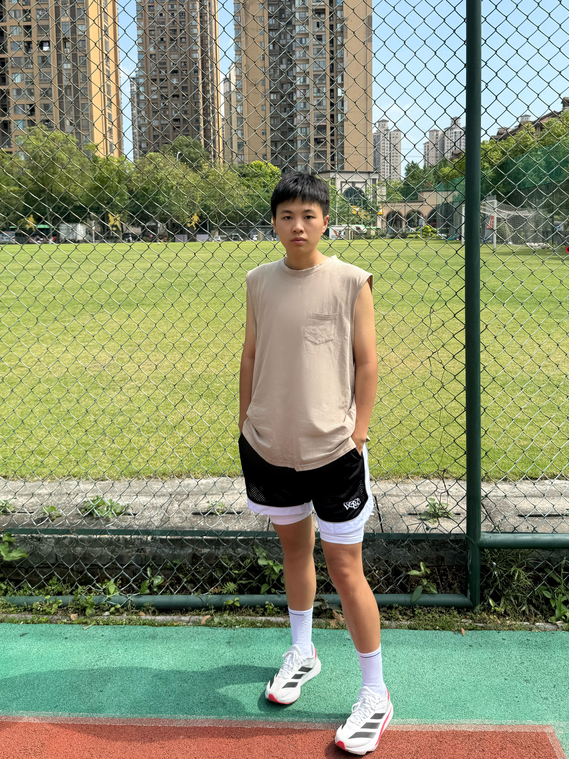 维动不过膝盖美式短裤🩳