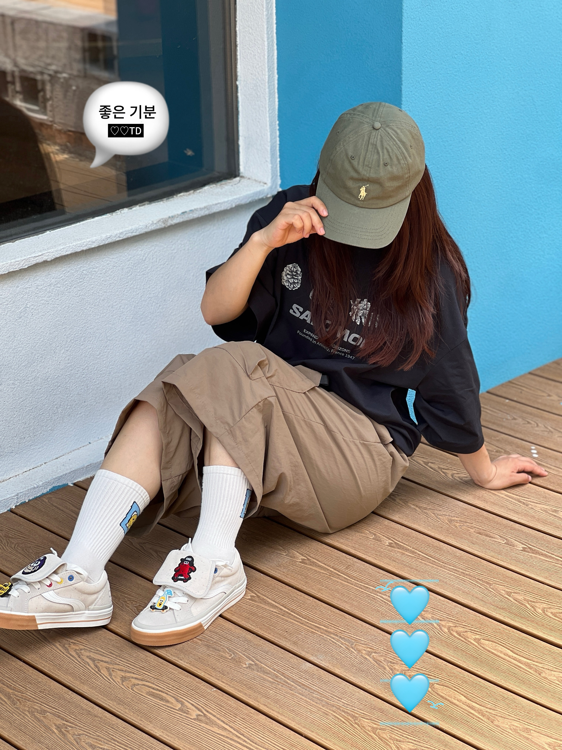 基础款搭出松弛街头感🩵