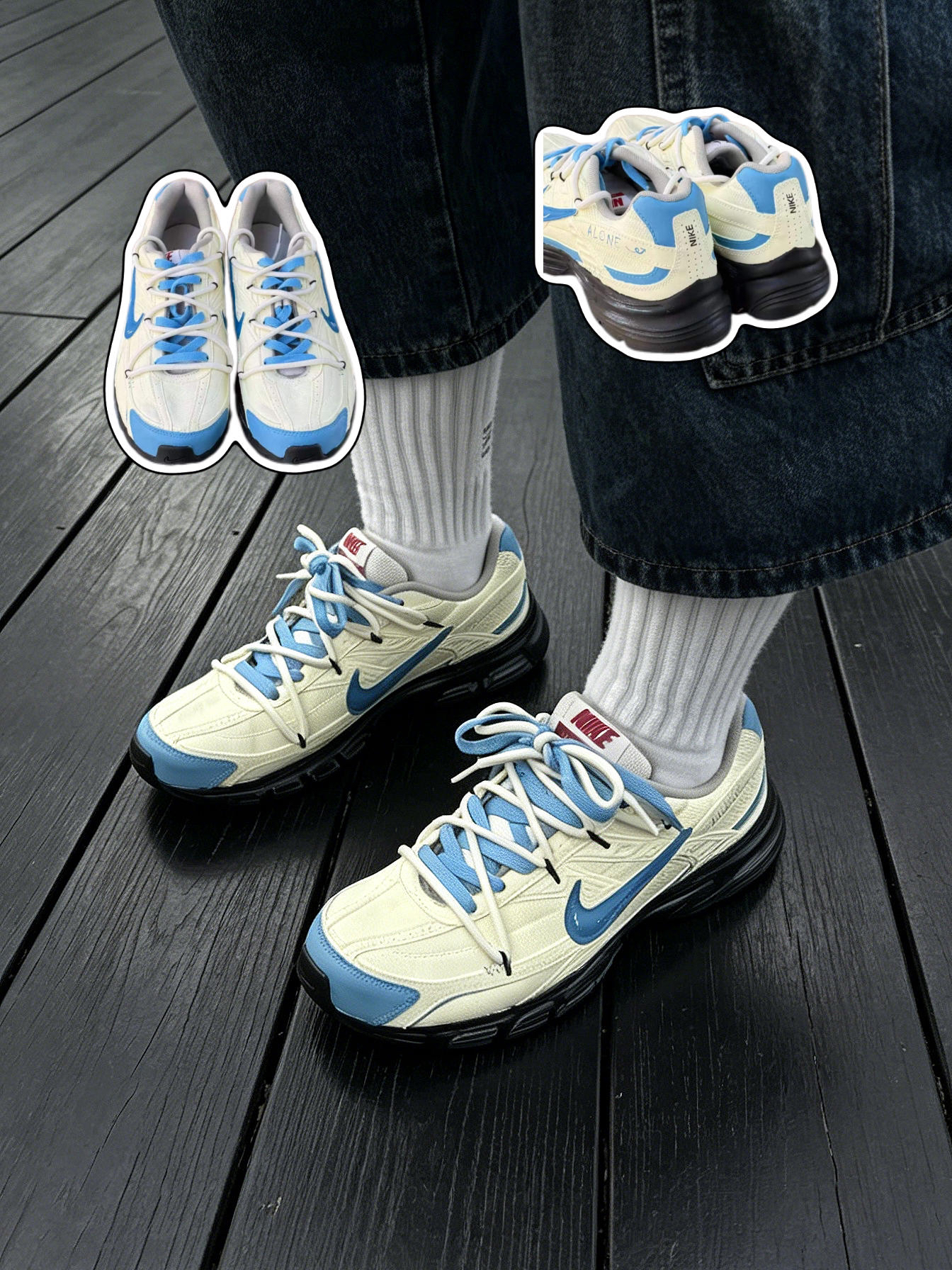实测!Nike Initiator空屿蓝厚底增高效果如何