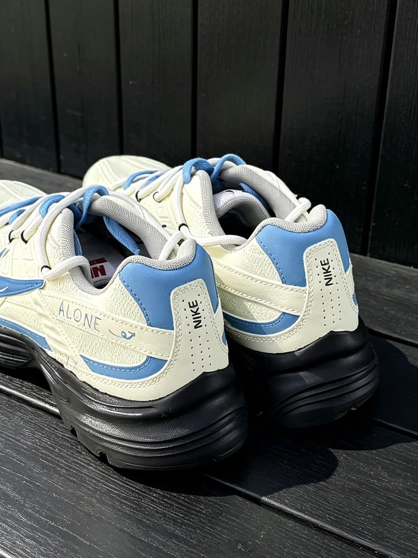 实测!Nike Initiator空屿蓝厚底增高效果如何