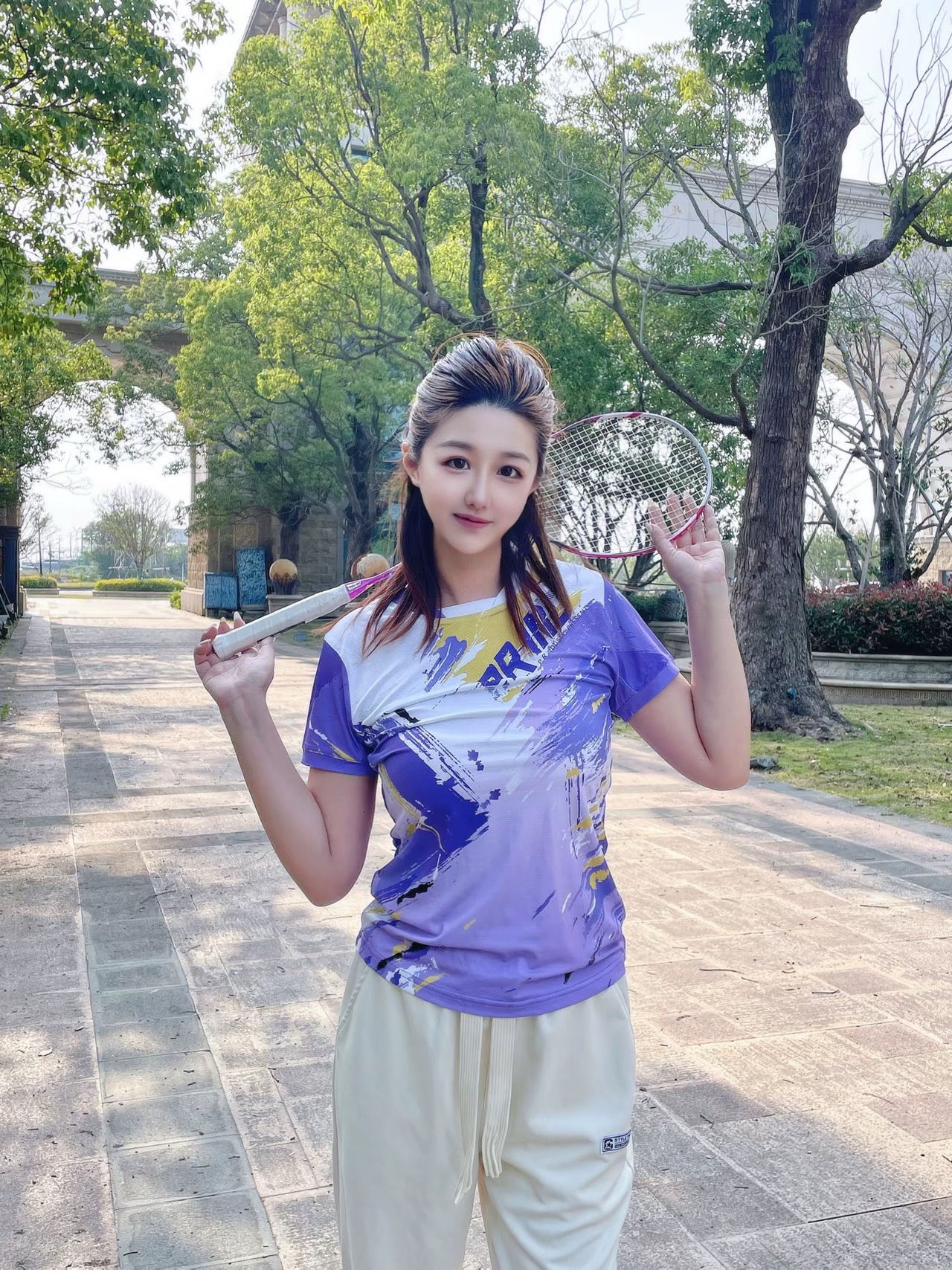球场の元气少女