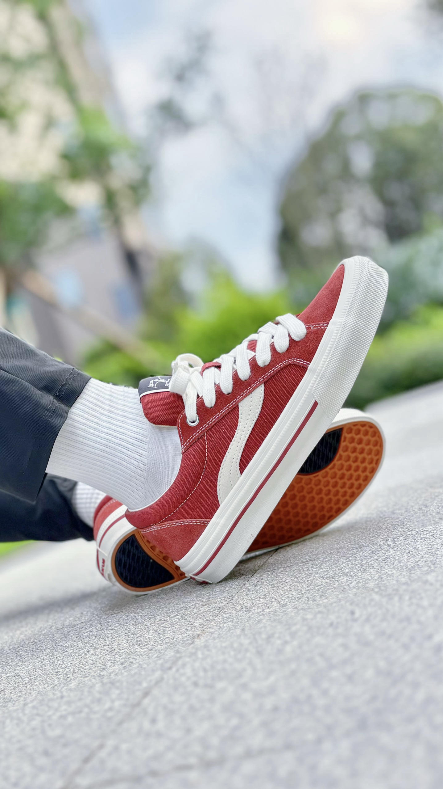 早秋滑板鞋天花板🍂odd砖红新配色太好穿👟