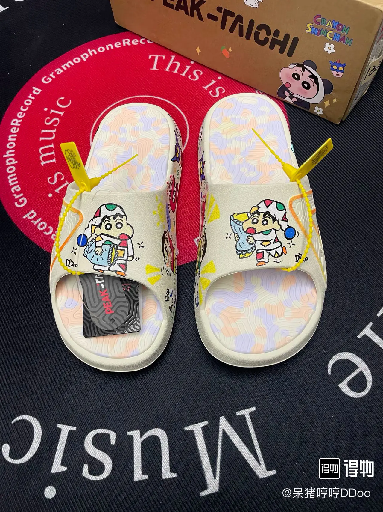 夏日限定蜡笔小新,匹克拖鞋终于让我等到手了