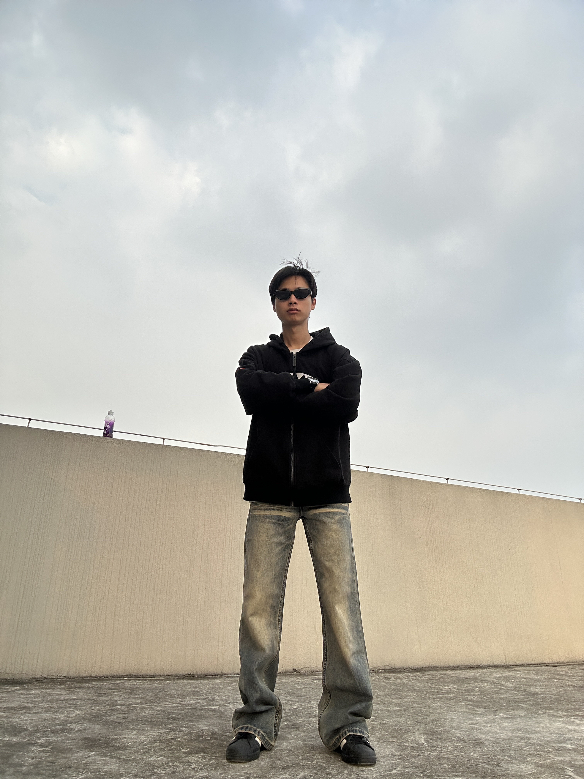 鲨鱼嘴开衫卫衣|美式复古男生穿搭🐺