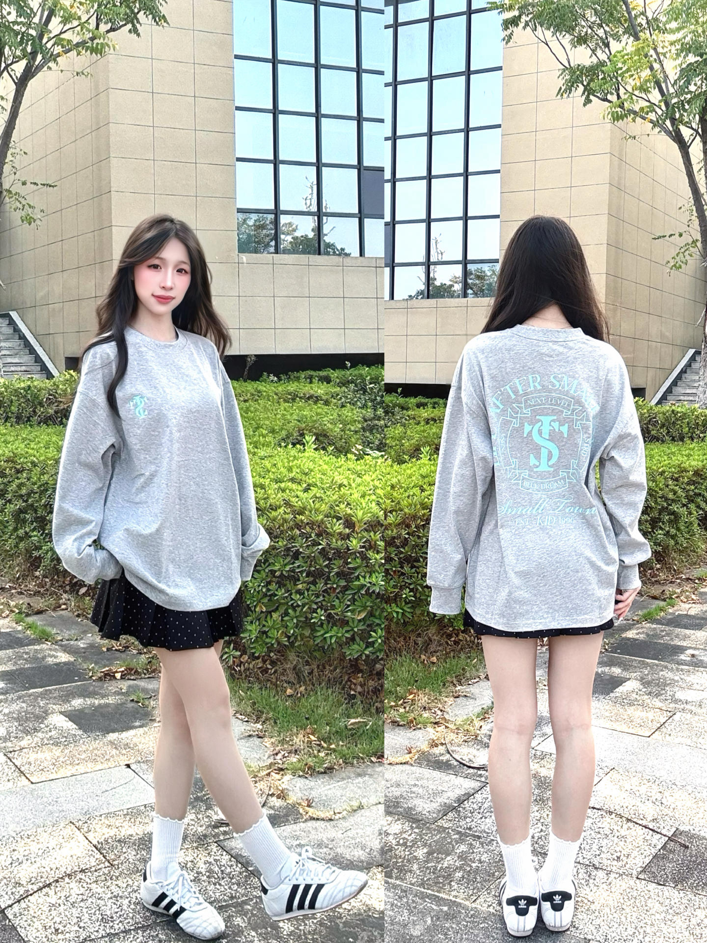 STK你小汁…后背薄荷绿印花直接戳中我！💚🤍秋冬look
