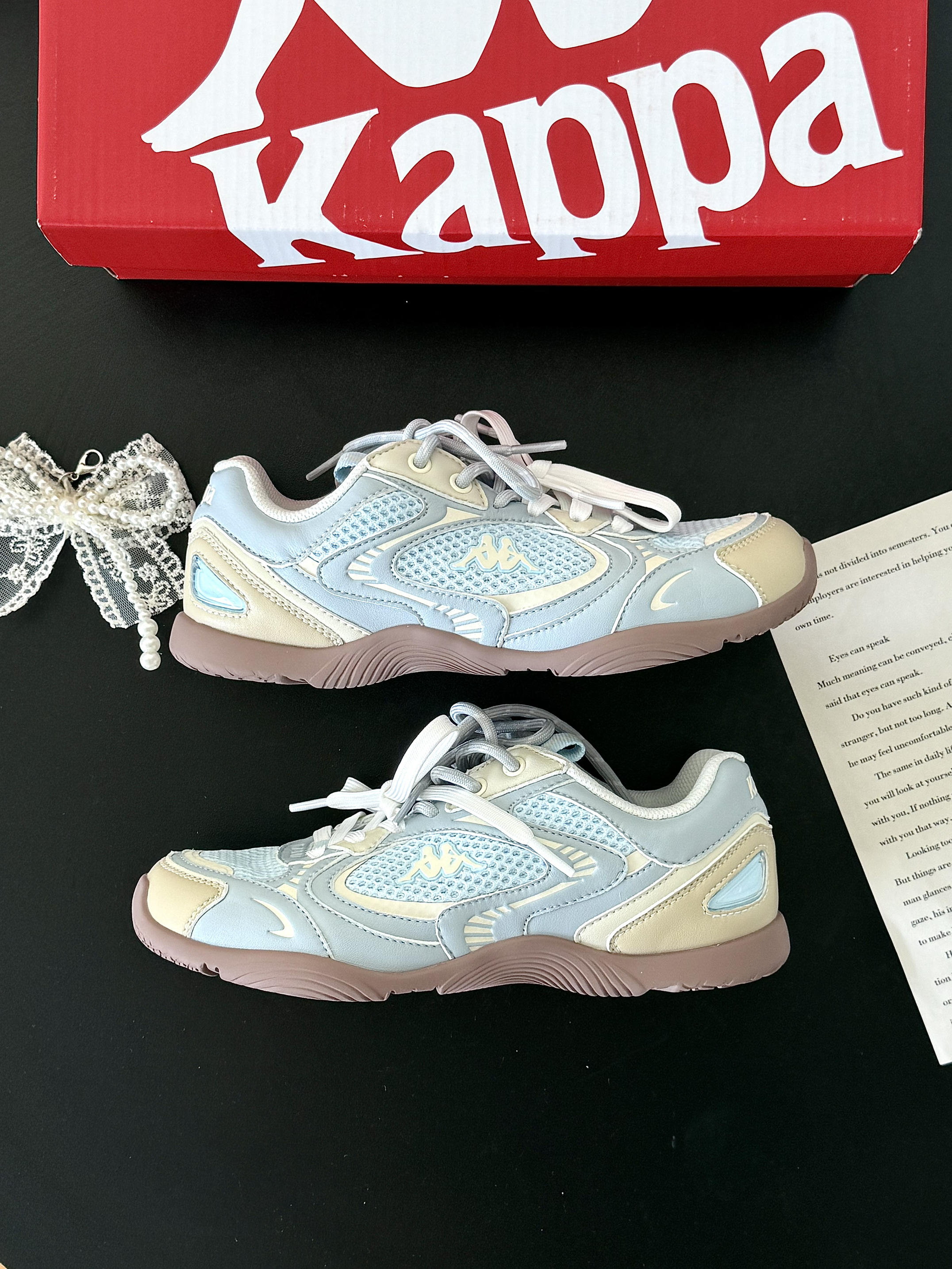 Kappa浅蓝休闲鞋｜早秋温柔百搭日常款💕