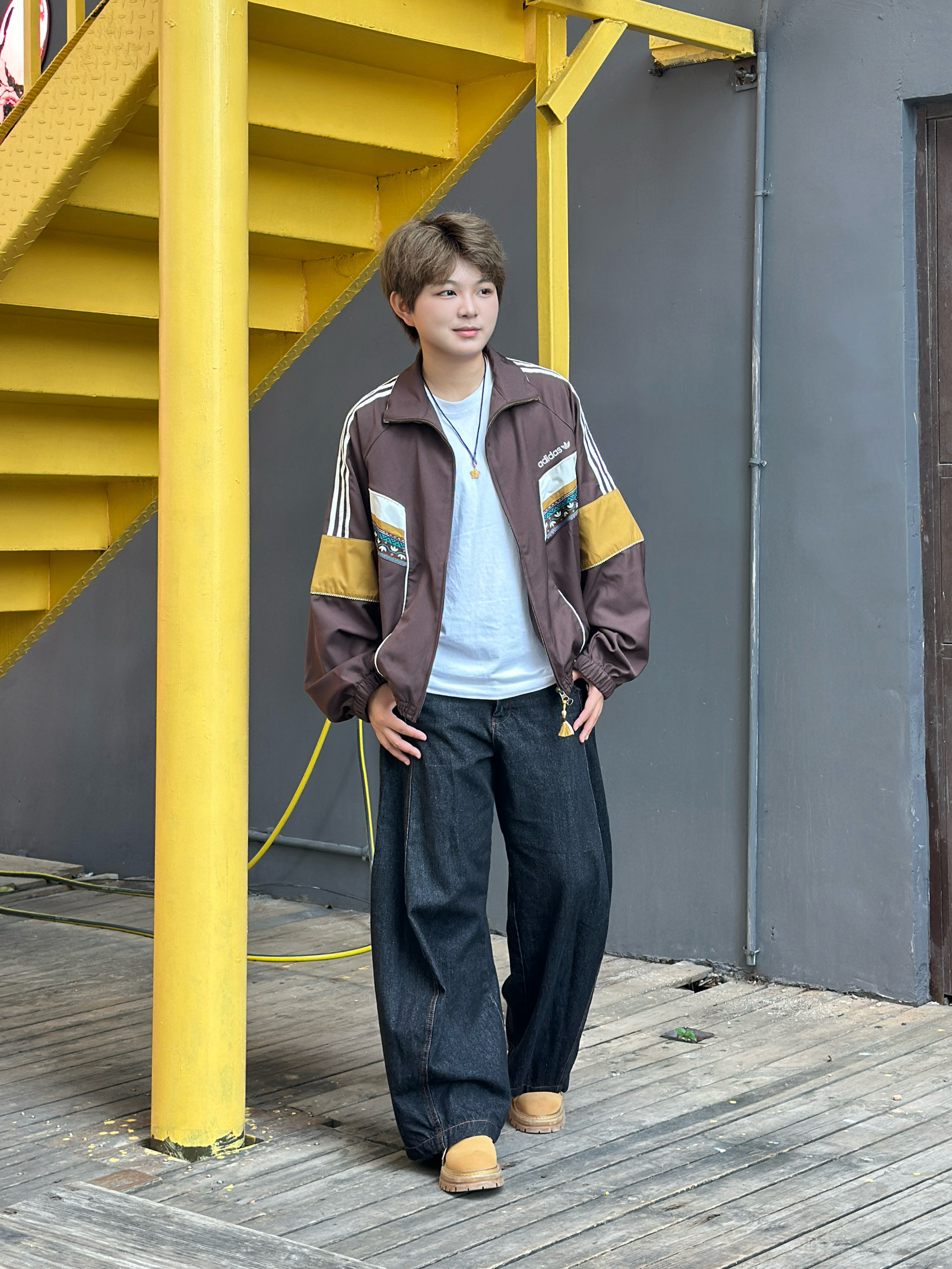 秋日调色盘|棕黄撞色复古OOTD🍂