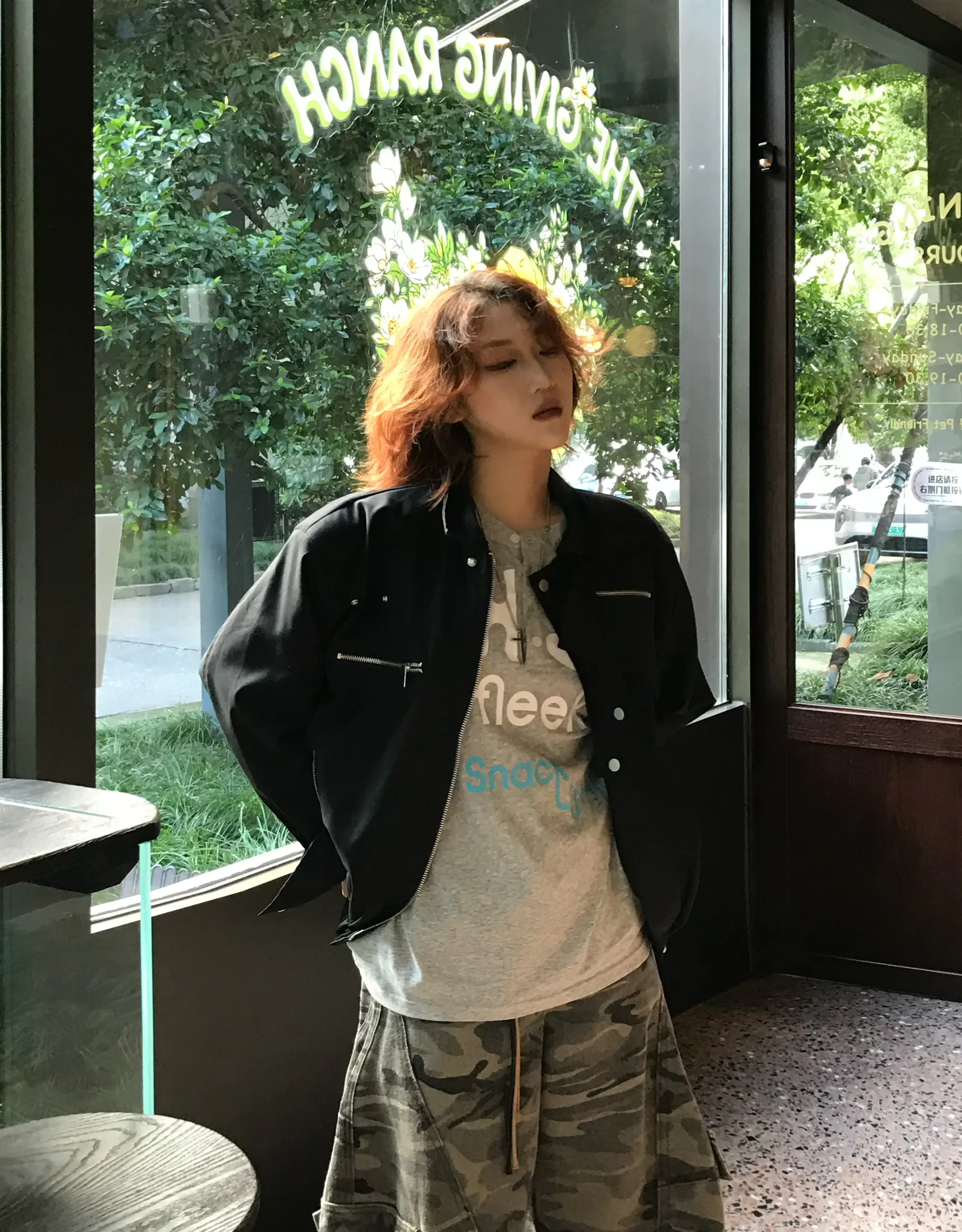 复古迷彩|酷感松弛街头穿搭