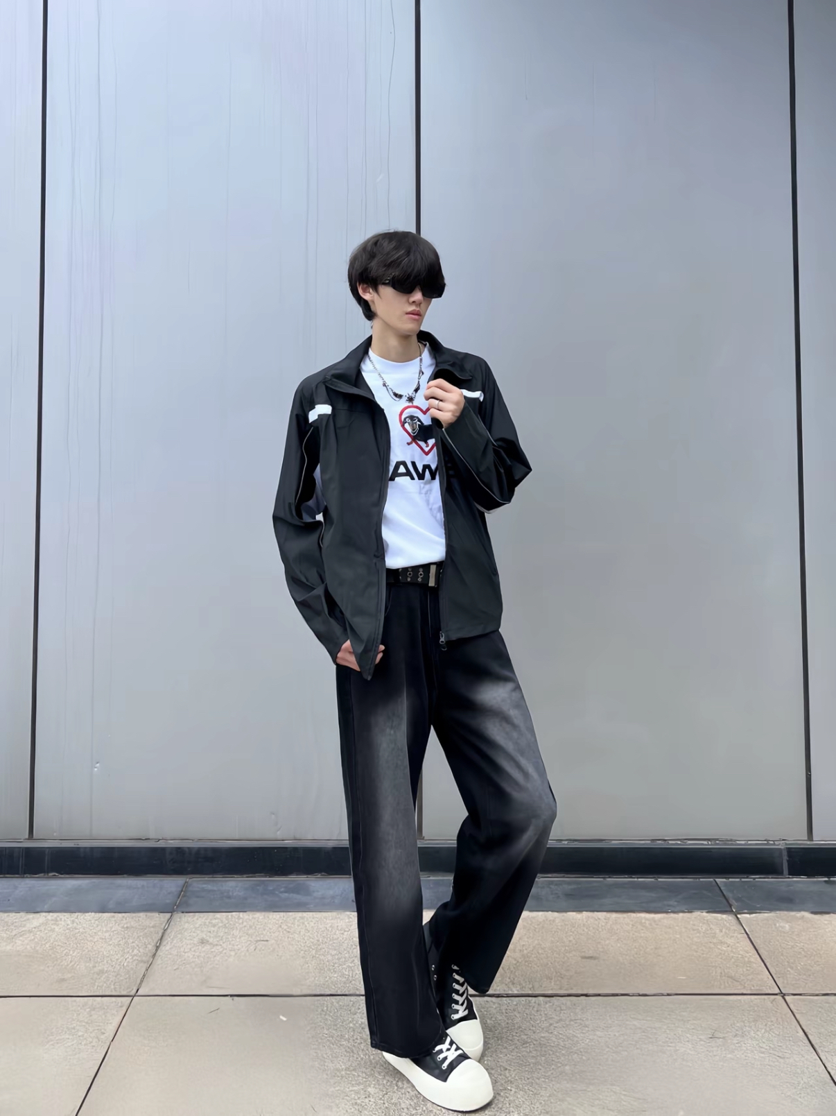 美式复古水洗牛仔裤