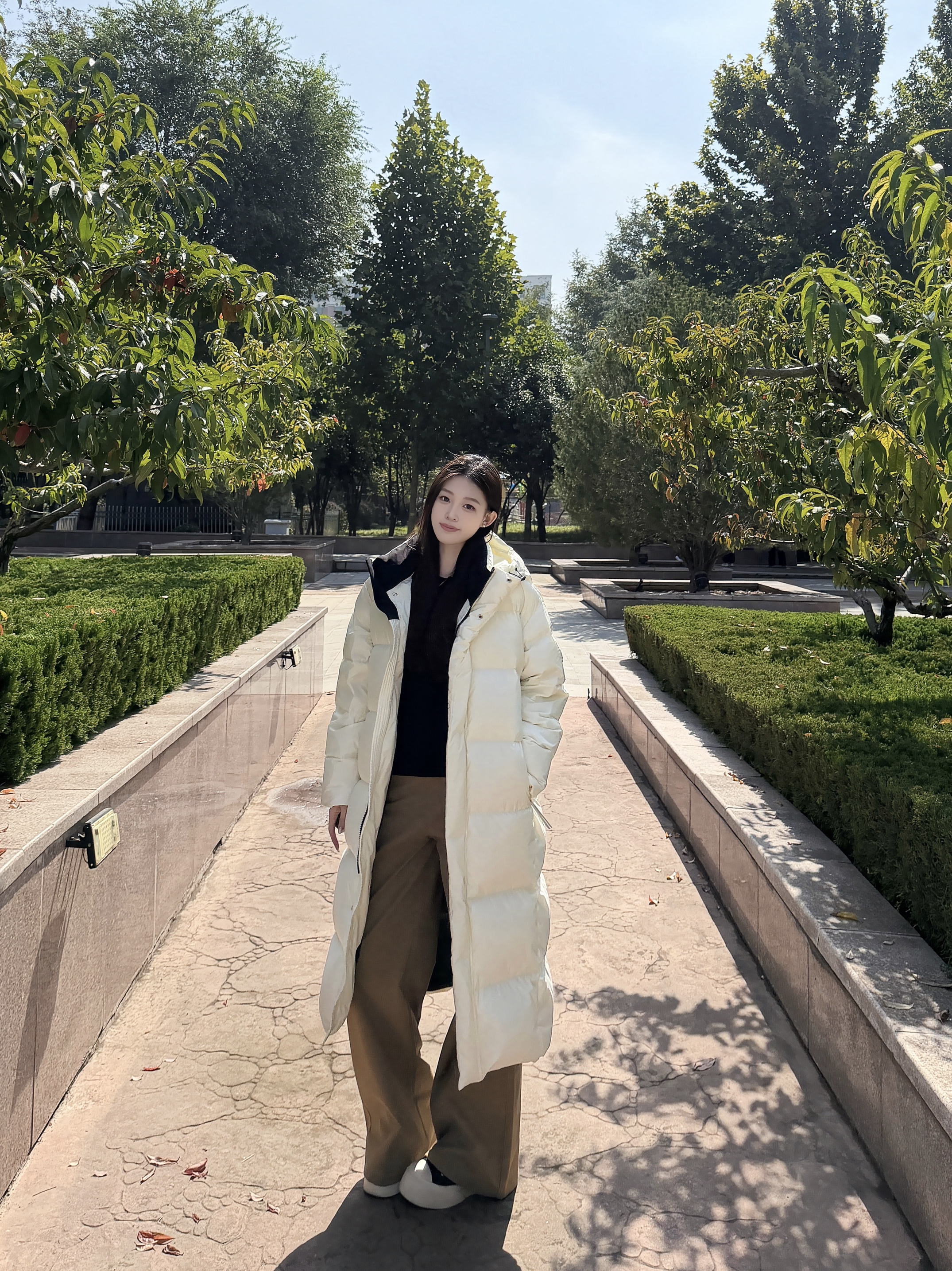 168长款羽绒服穿搭丨秋冬对身材的包容度