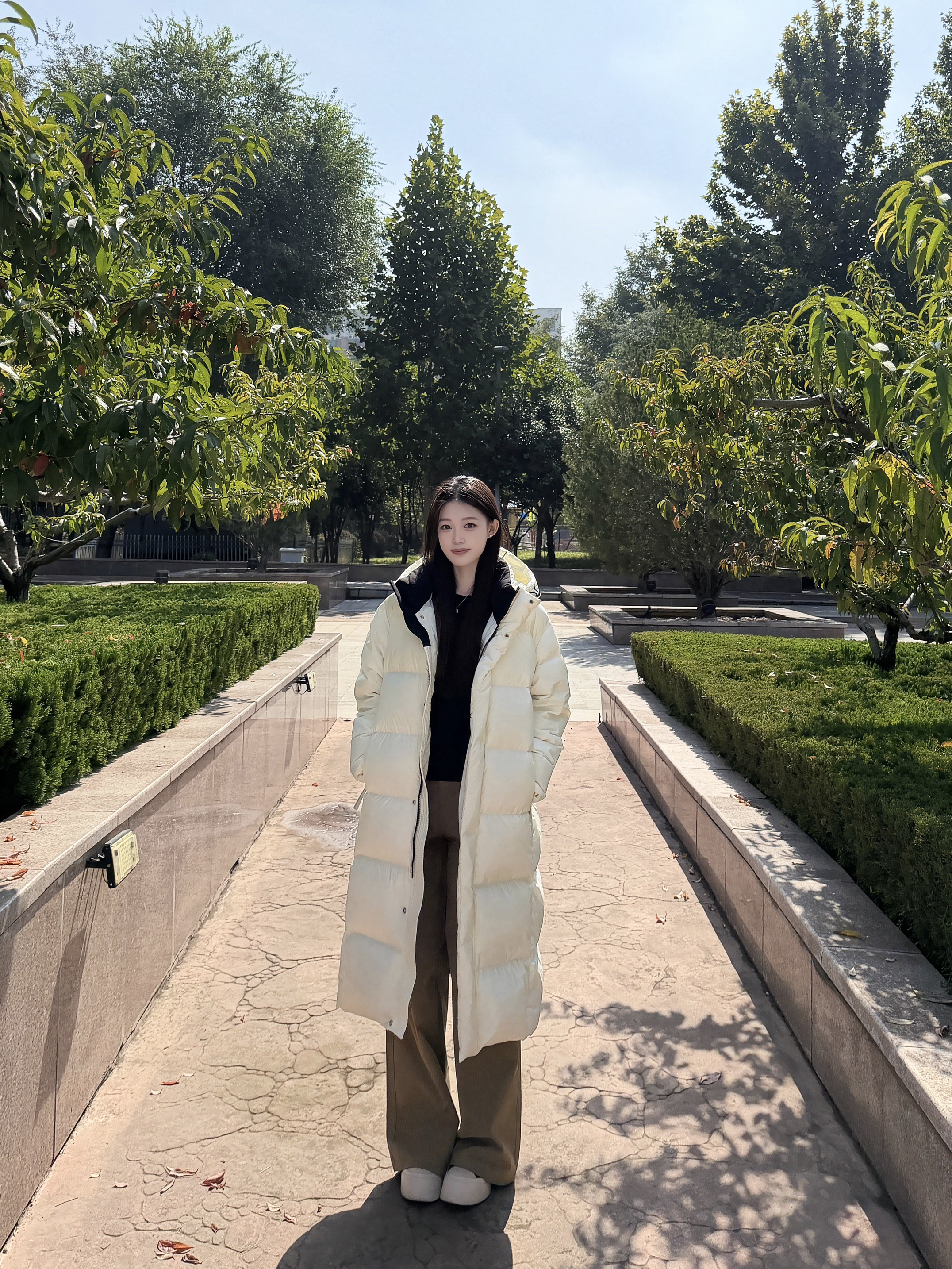 168长款羽绒服穿搭丨秋冬对身材的包容度