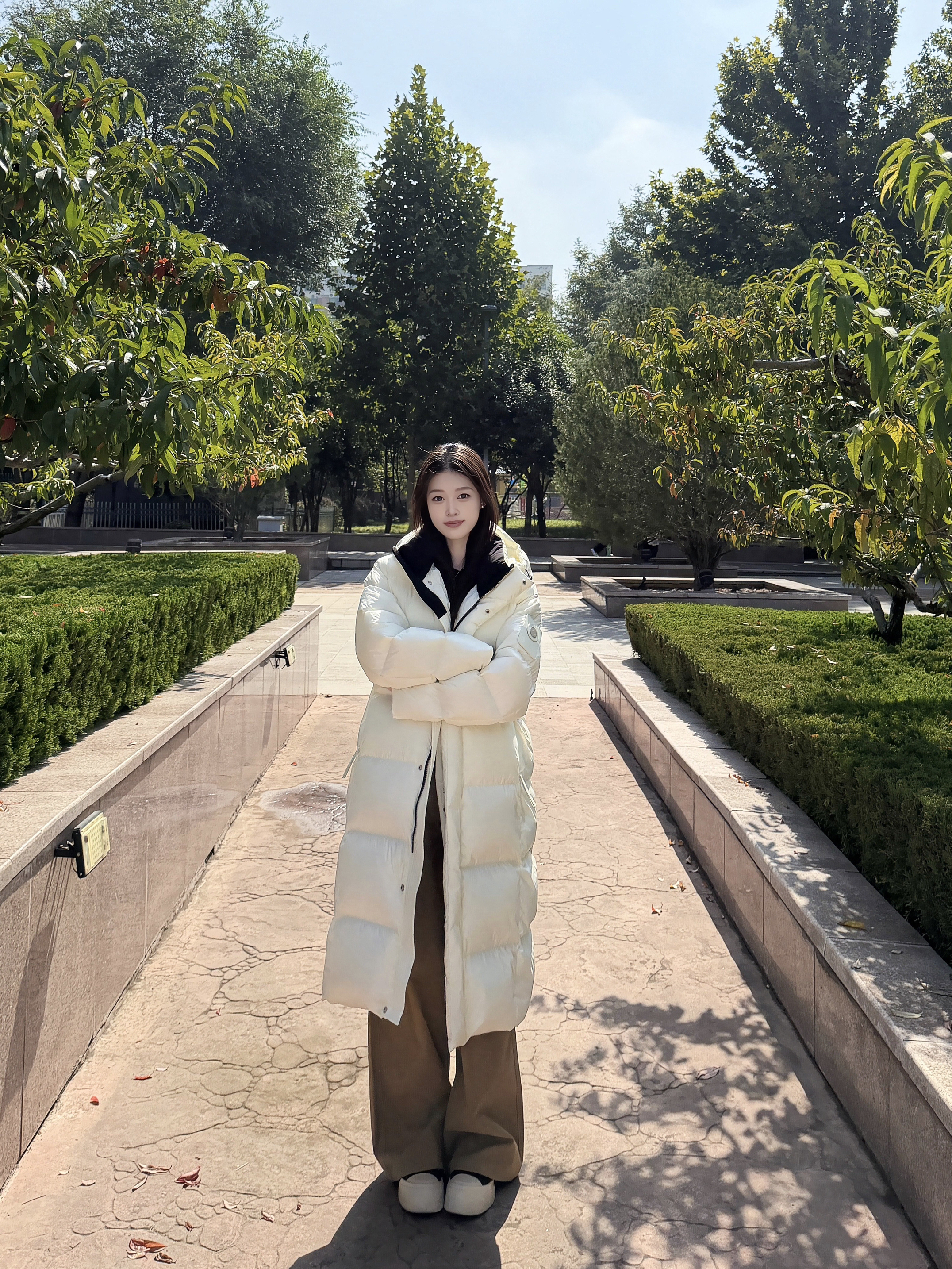168长款羽绒服穿搭丨秋冬对身材的包容度