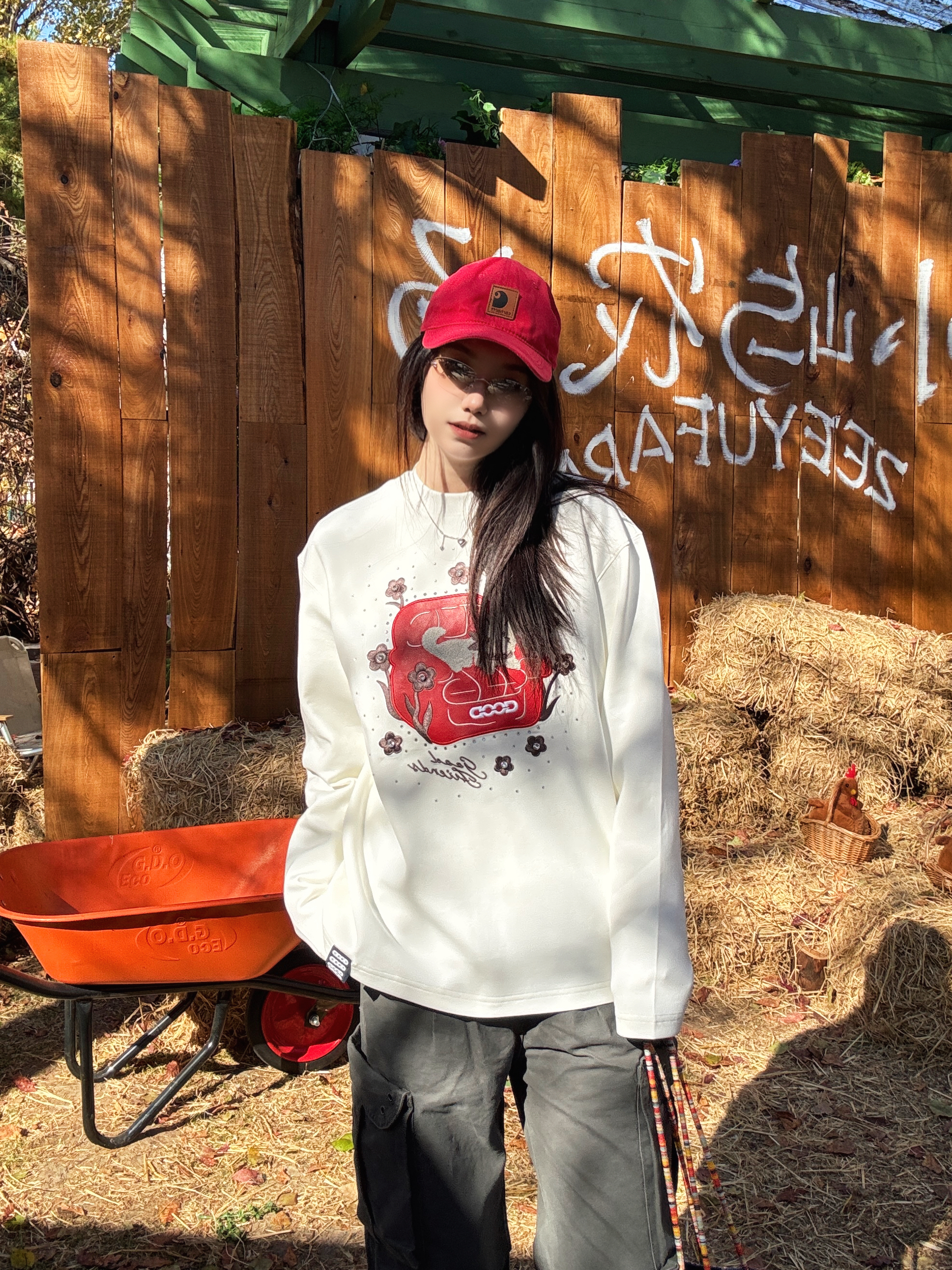 🌾秋日农场氛围感|GOODBRAND复古印花长袖