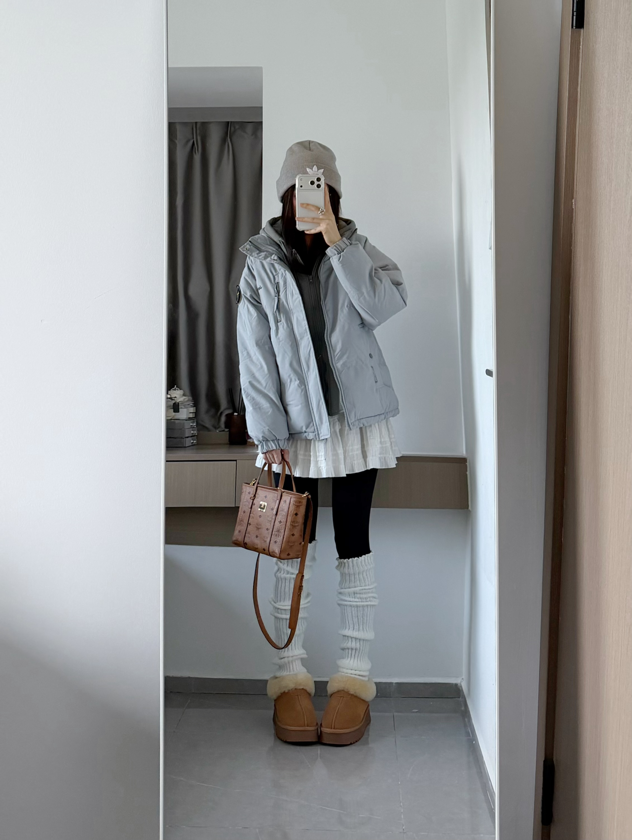 ❄️秋冬穿假两件面包棉服好韩好好看！！