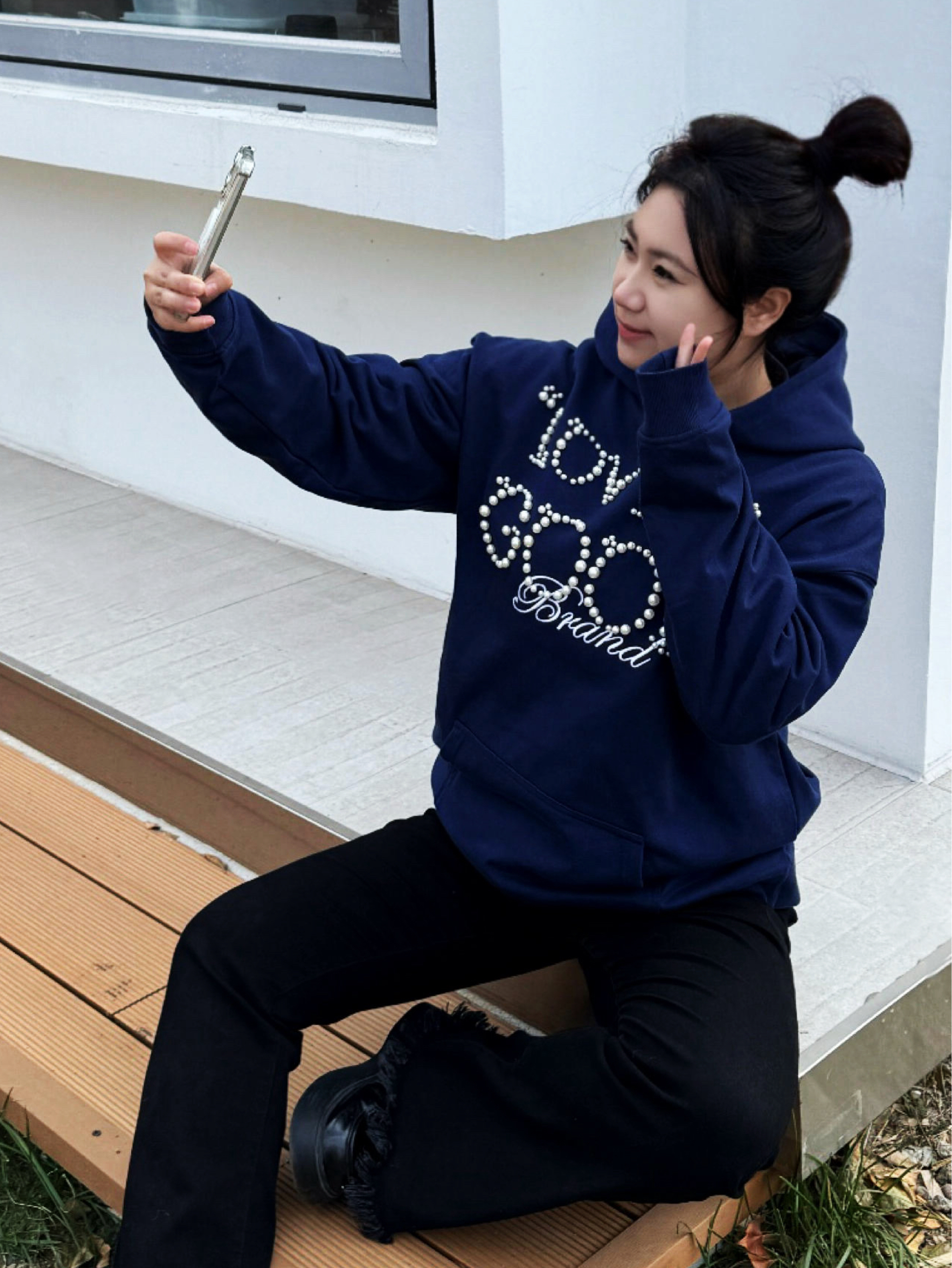 秋天的第一件卫衣一定是藏蓝色的！