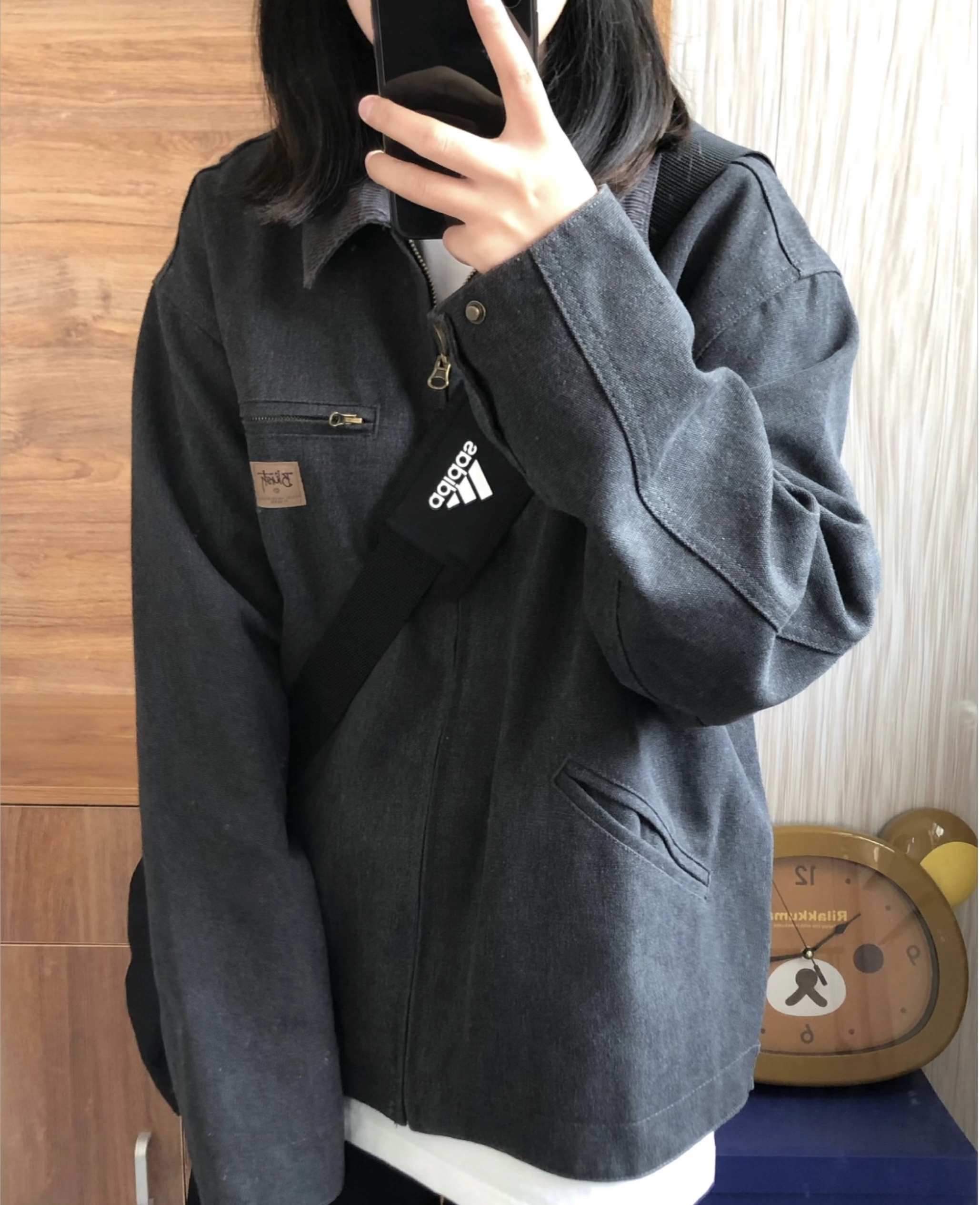 灰色外套