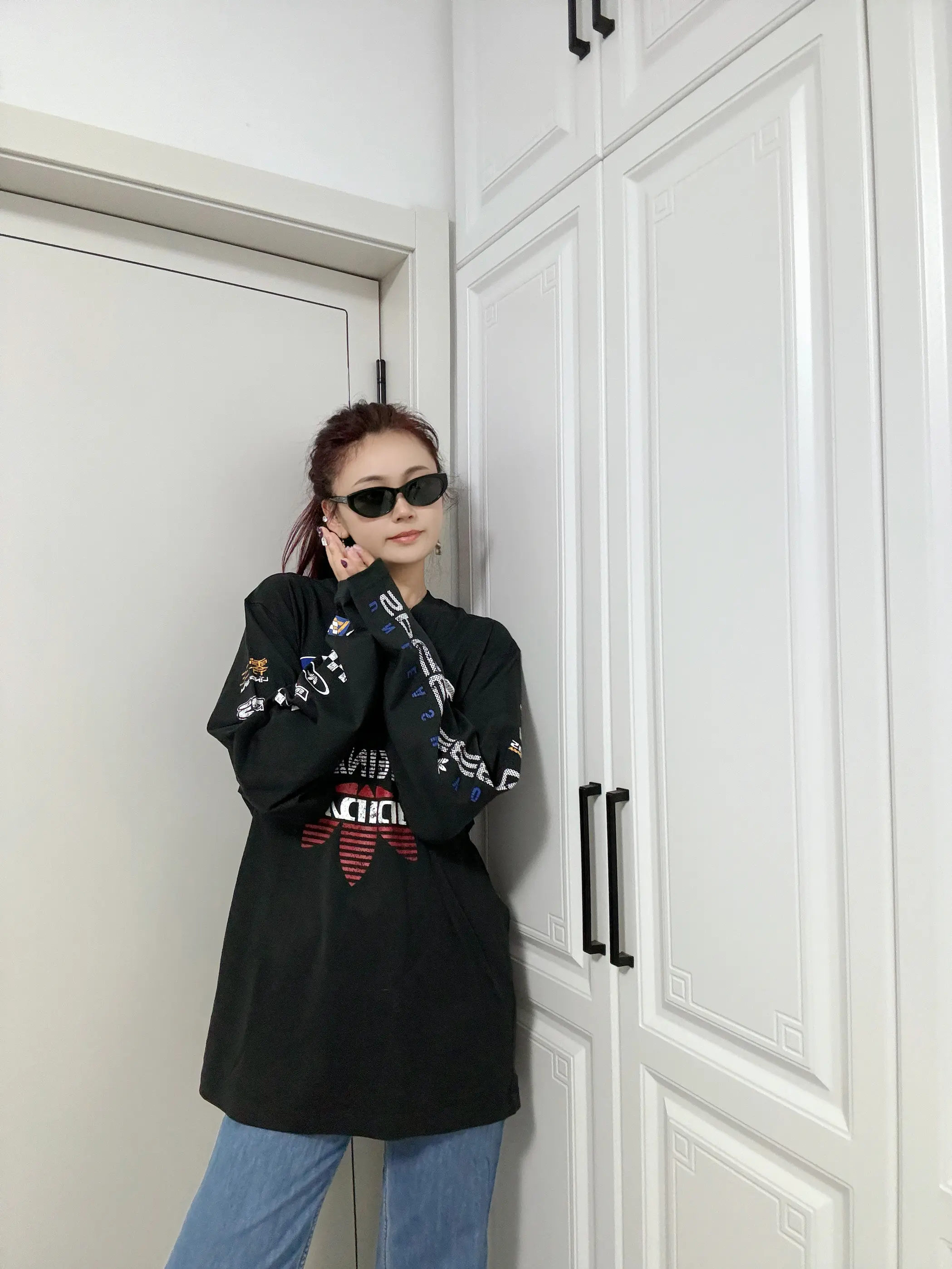 又穿上我这酷酷的阿迪达斯啦❕