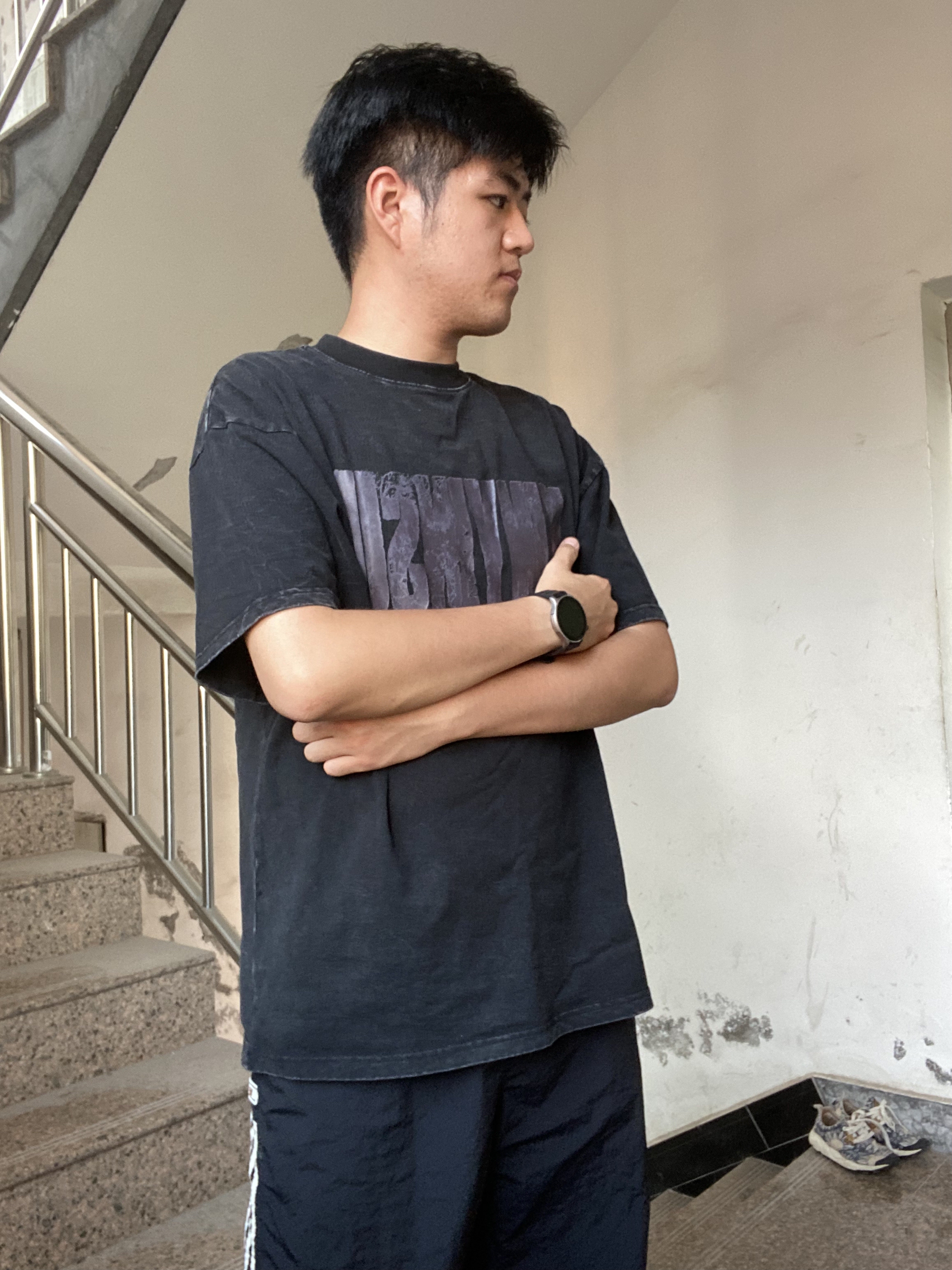 ootd｜做旧T的运动搭配拿捏🤏