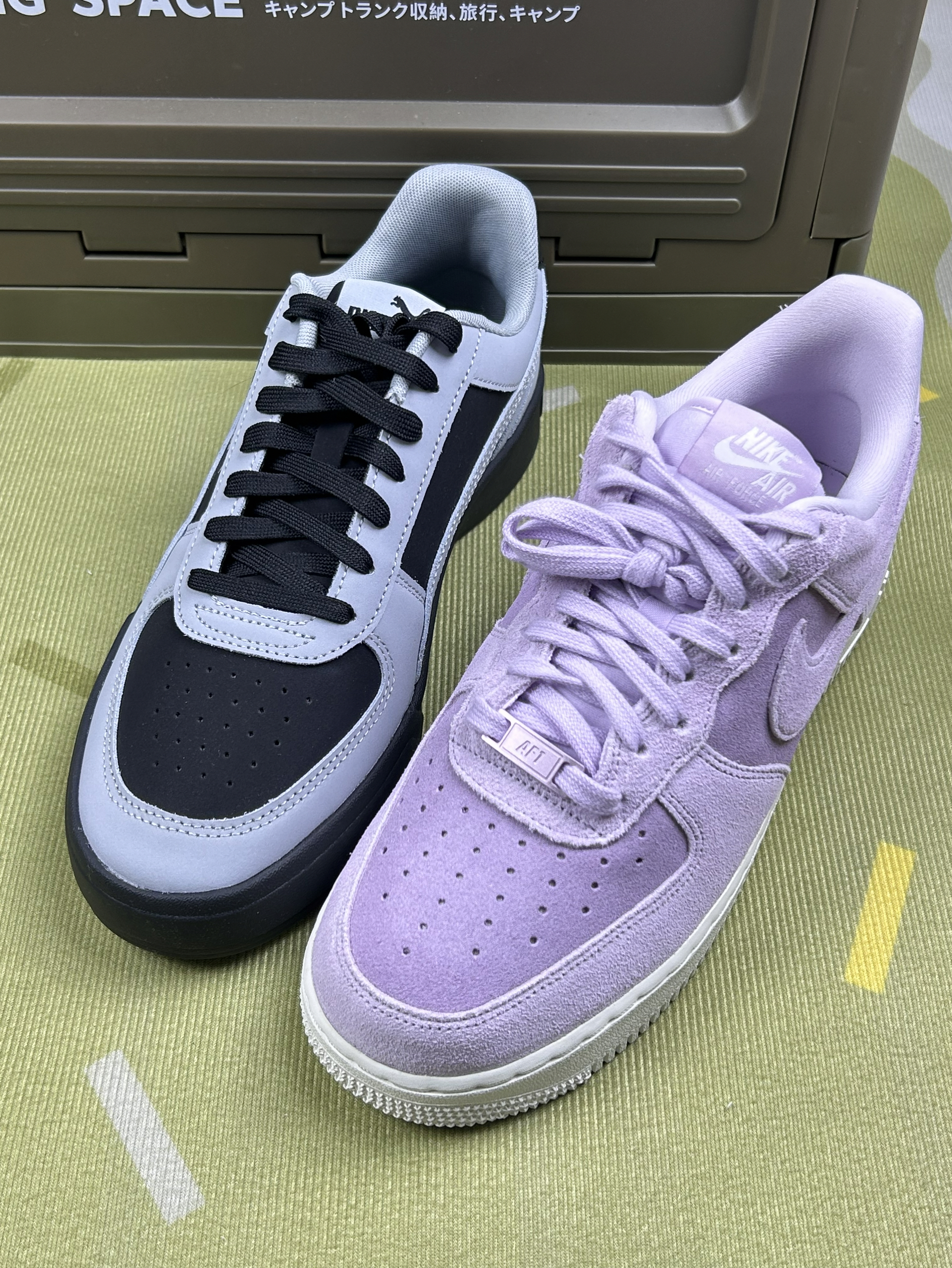 实测彪马灰黑板鞋+耐克淡紫AF1：颜值党可冲，但这些缺点要注意