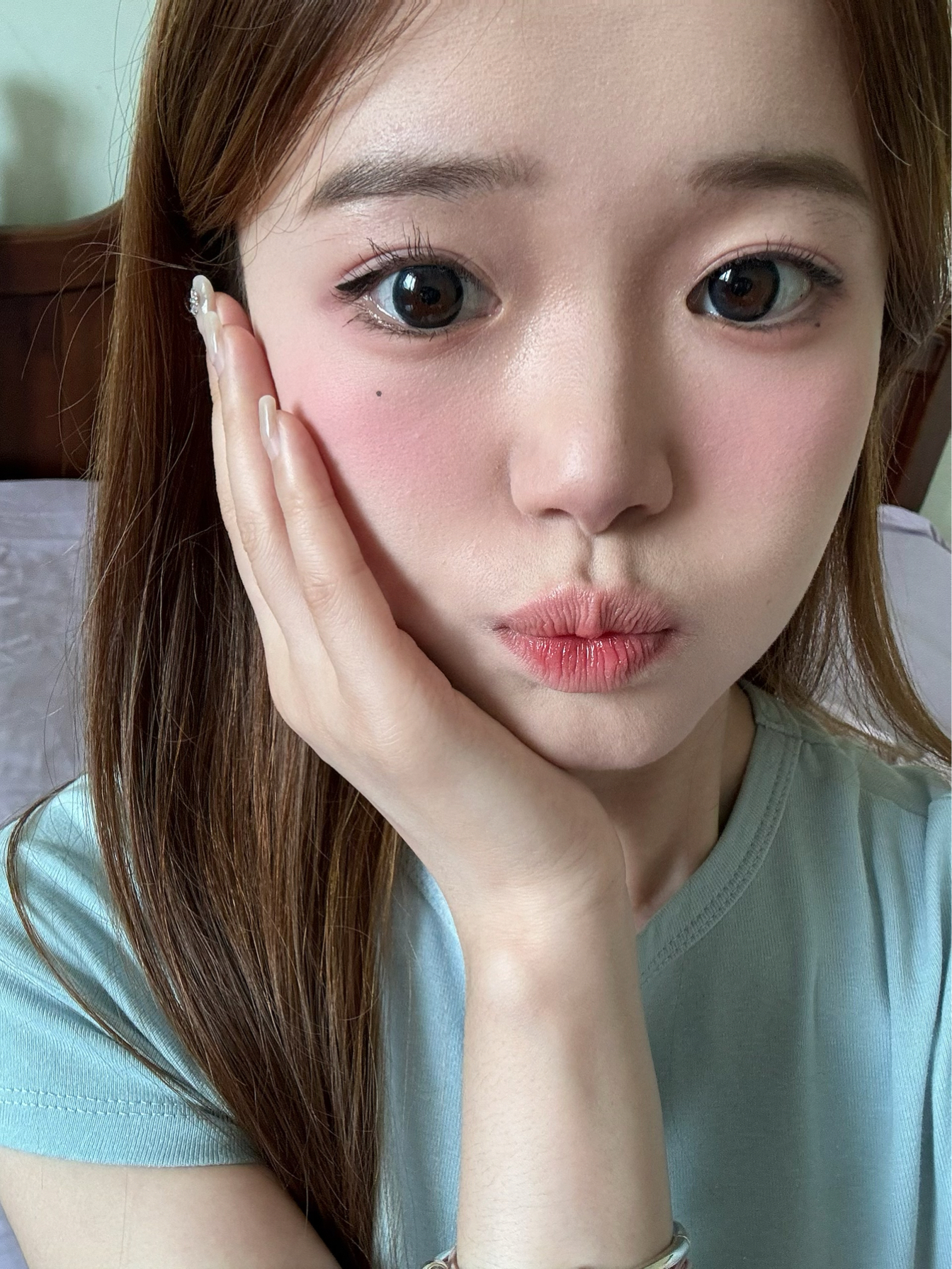 淡颜一旦接触韩妆…