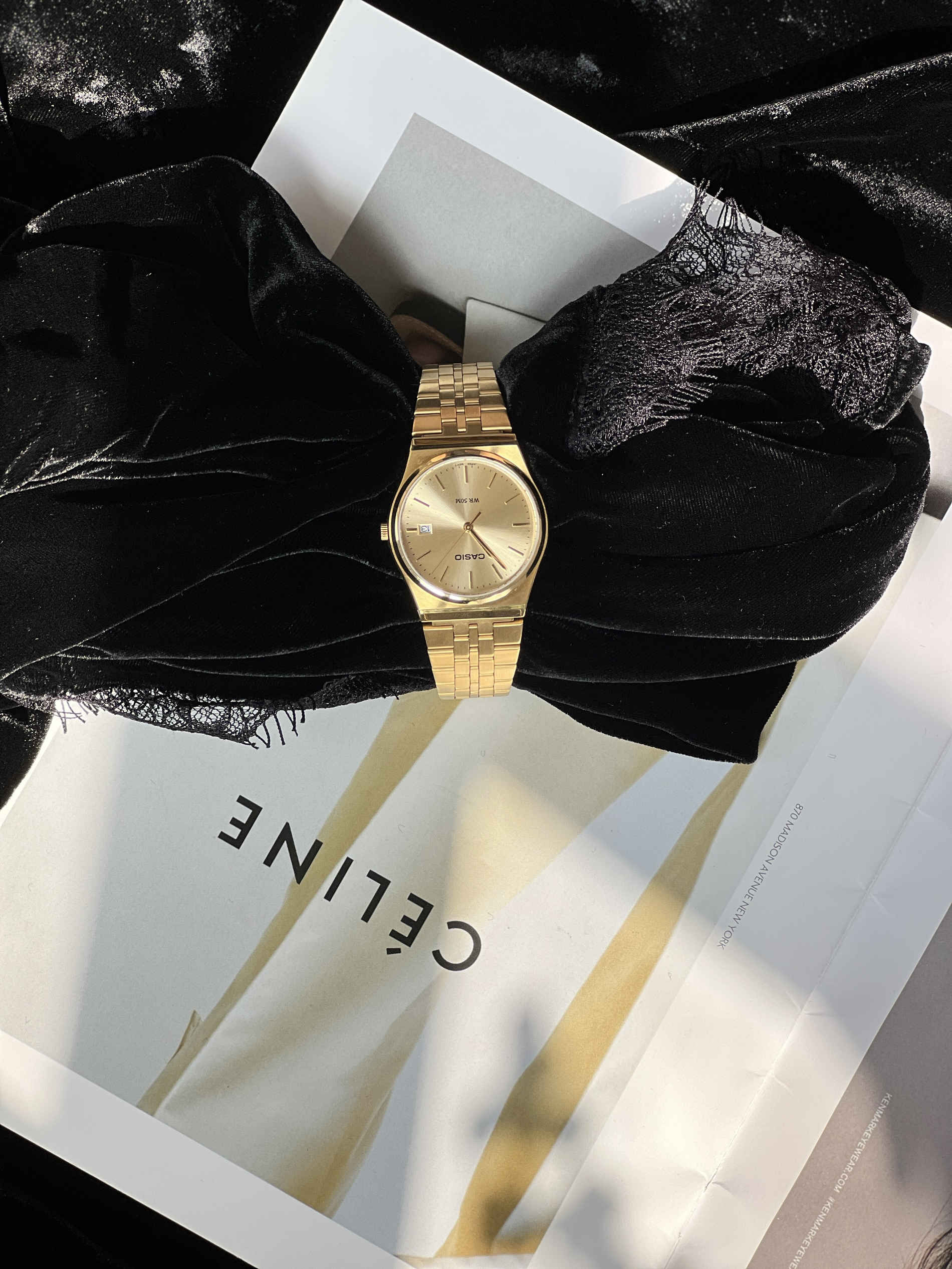 一块小金表⌚点亮秋冬暗色系穿搭