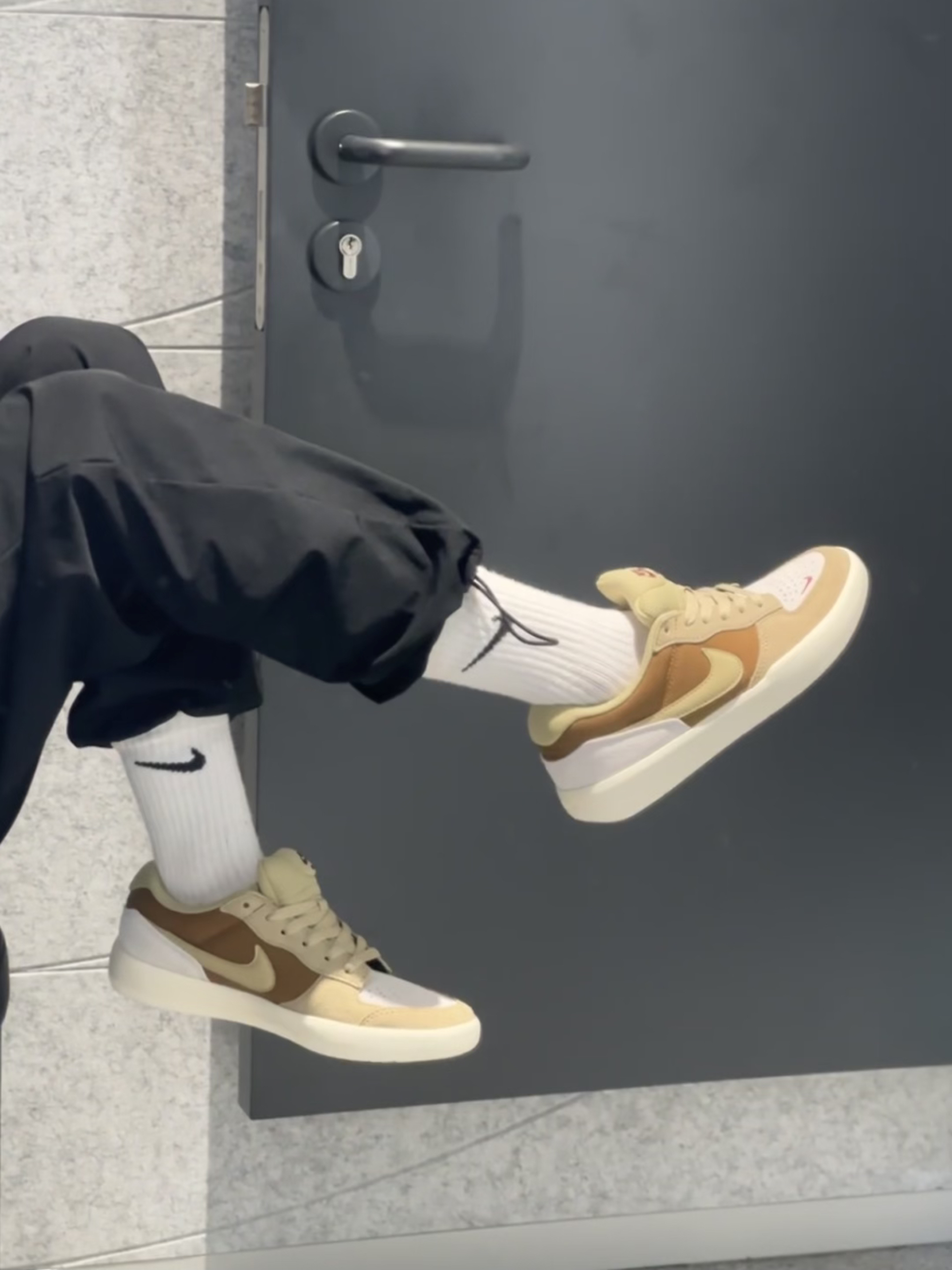 Nike 滑板鞋复古棕🍂