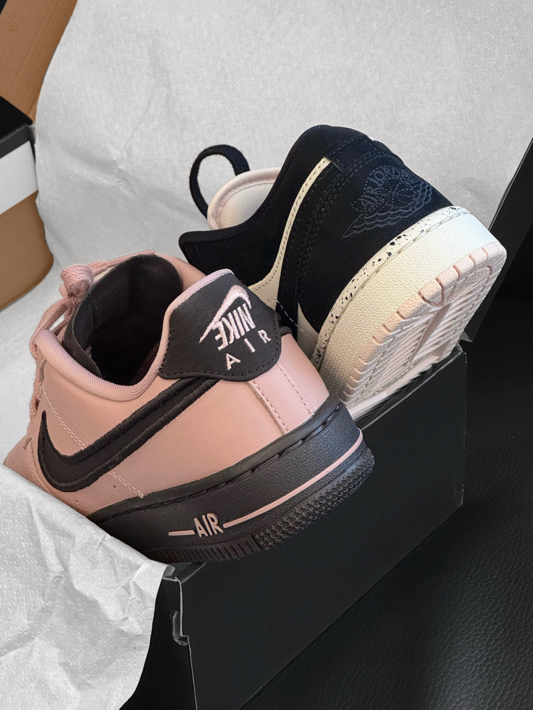 粉黑系🖤💘开学季百搭鞋子AJ1 vs 空军一号!