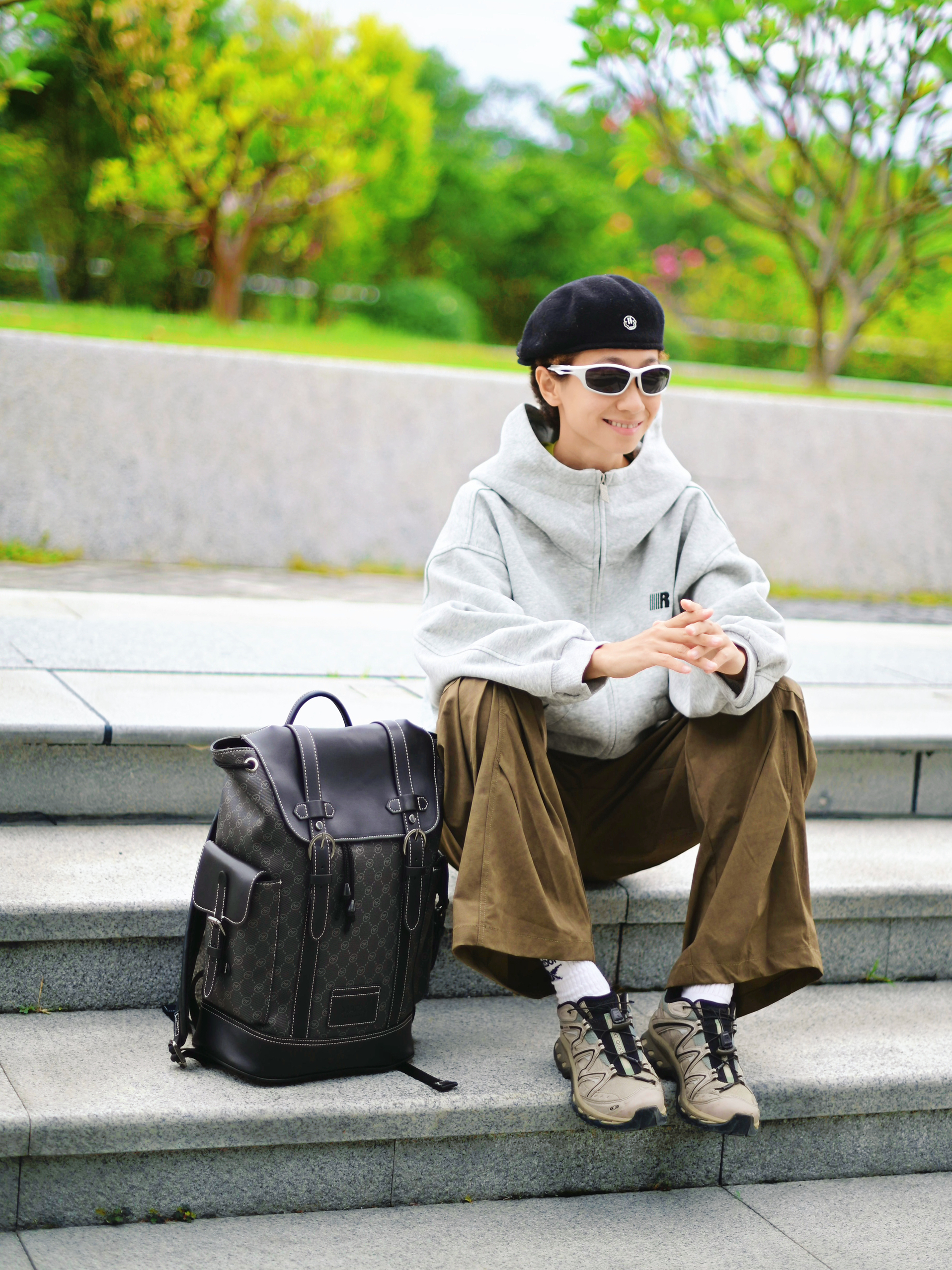 🎒背着包出门啦 | 秋冬户外潮流中性风穿搭