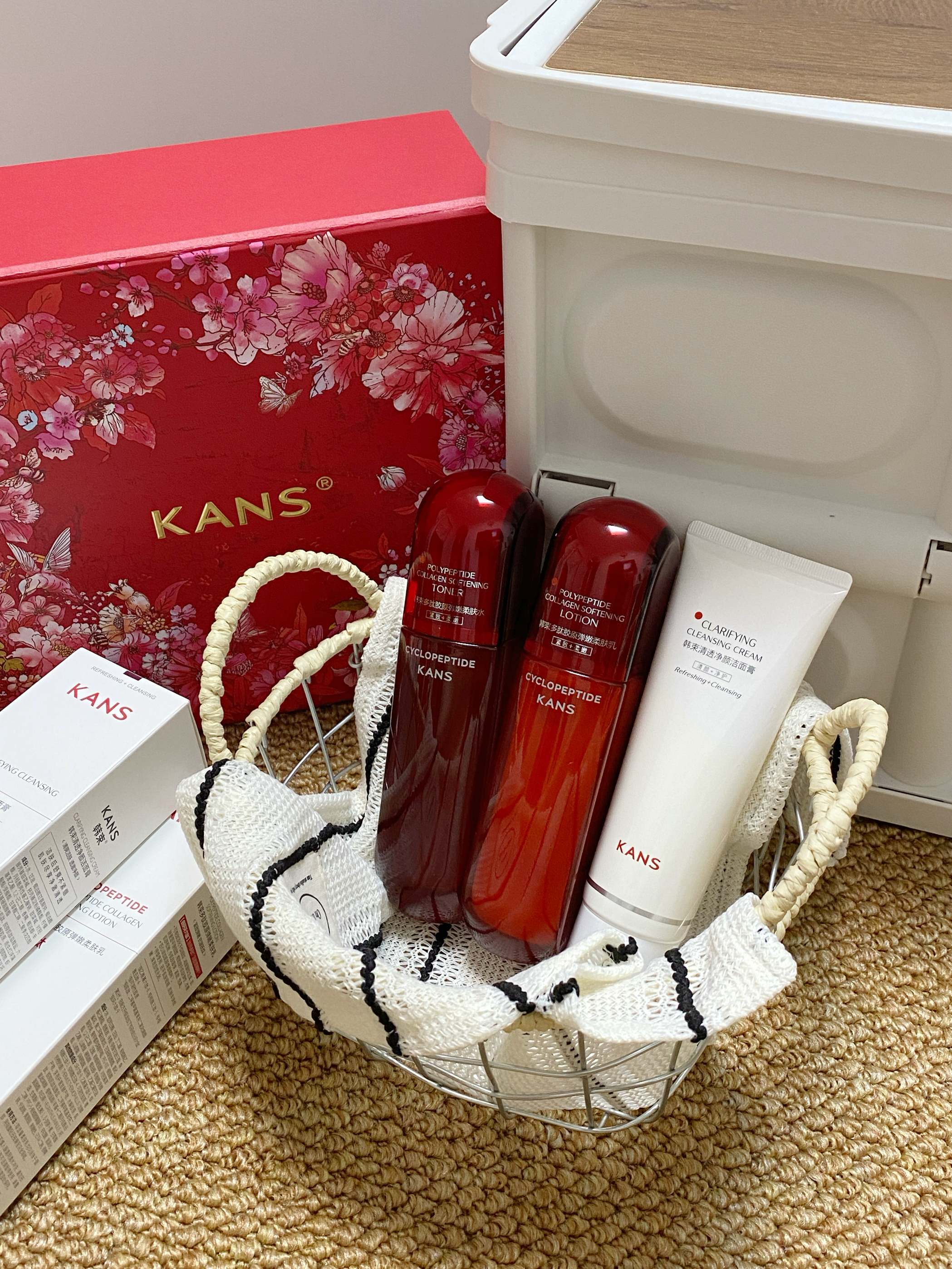 国货礼盒🎁熬夜脸试试精简护肤