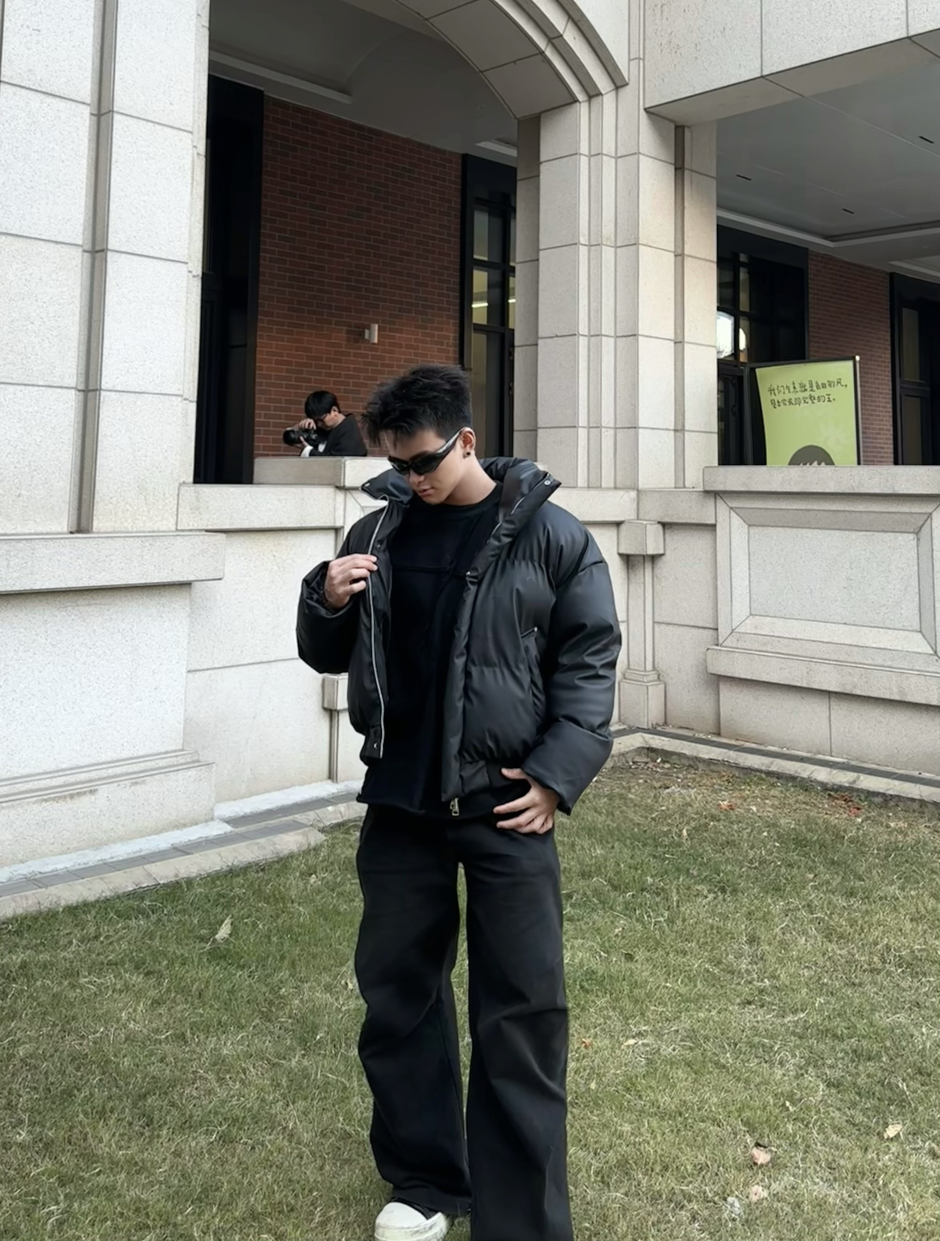 极简黑色ootd/日常出街酷帅风格拿捏了🫴