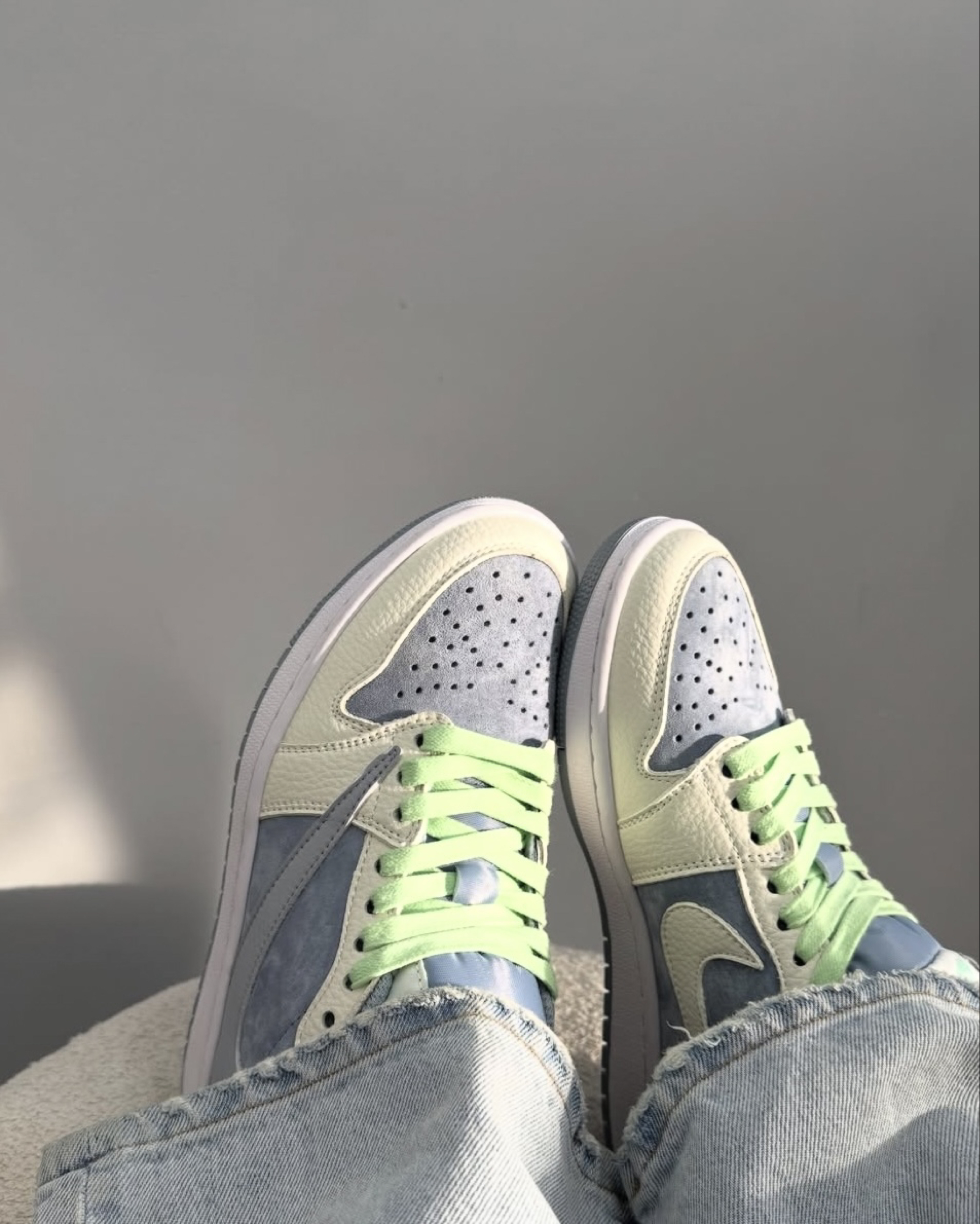 海盐芝士AJ1|这抹青提绿太戳春天了