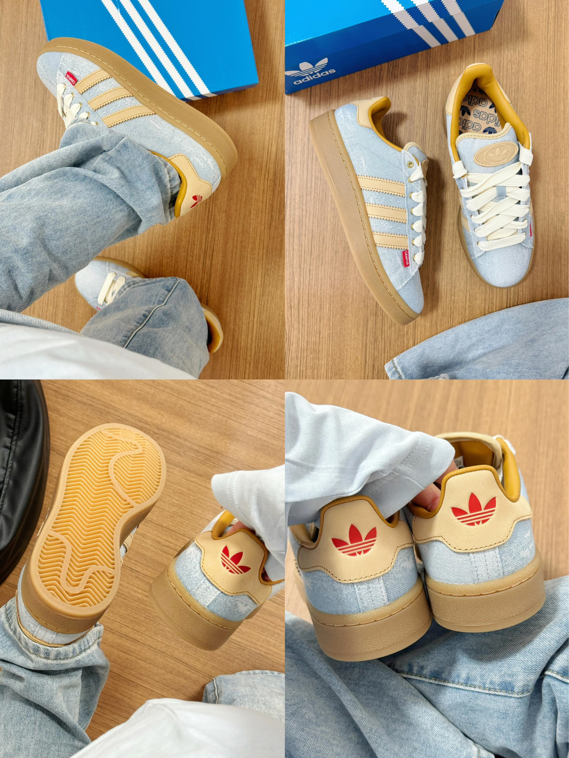 周末citywalk，这双浅蓝板鞋很适配👟