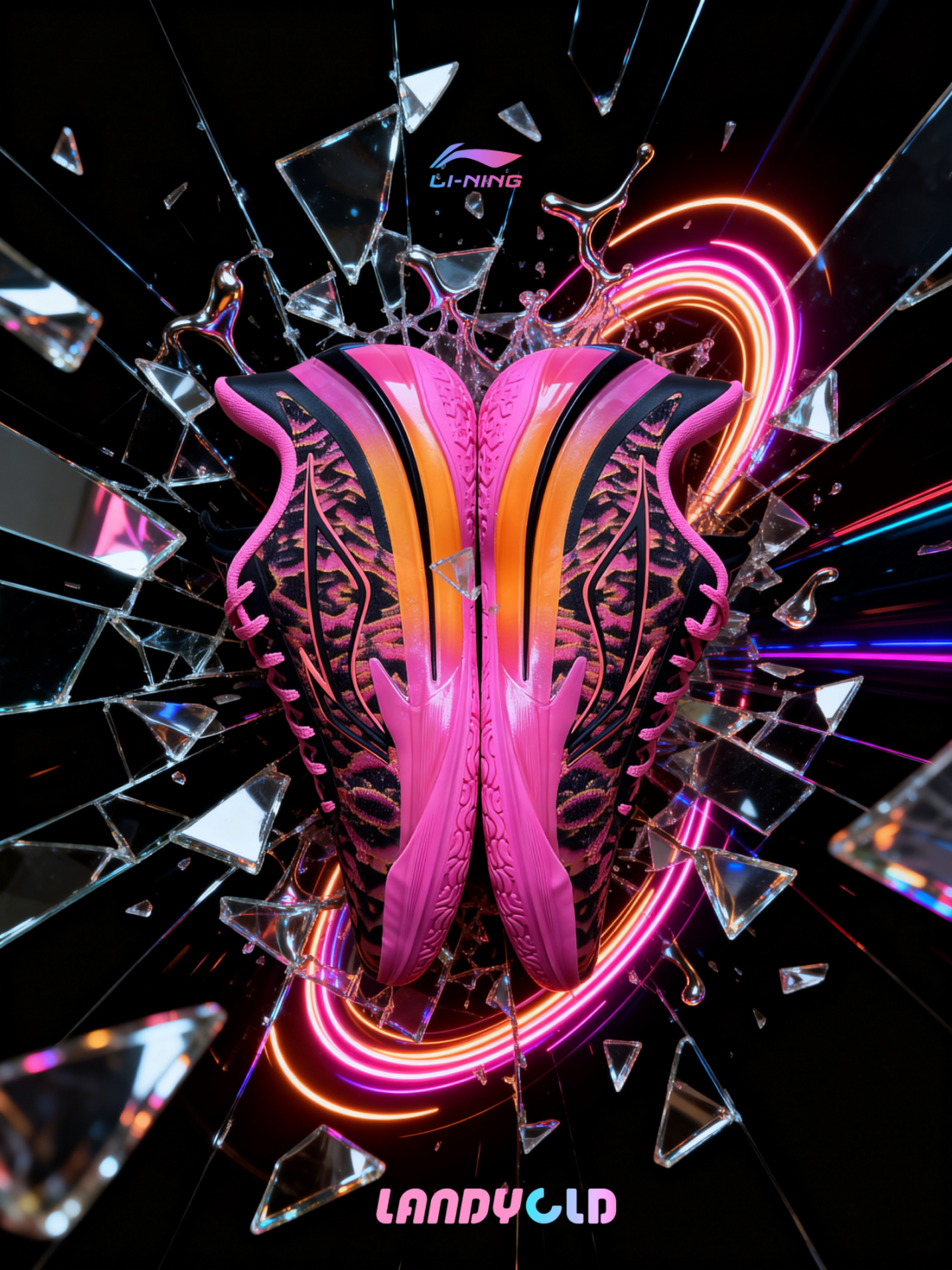 兼容室内外场的性价比薄快鞋——利刃5V2 3D碎影