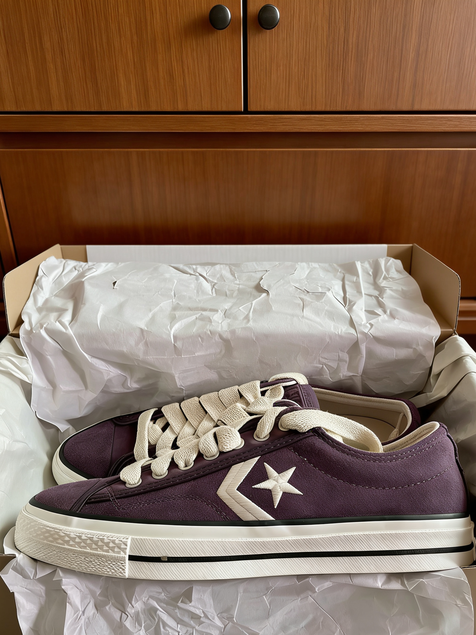 👟 Converse这双紫麂皮真的太会了！