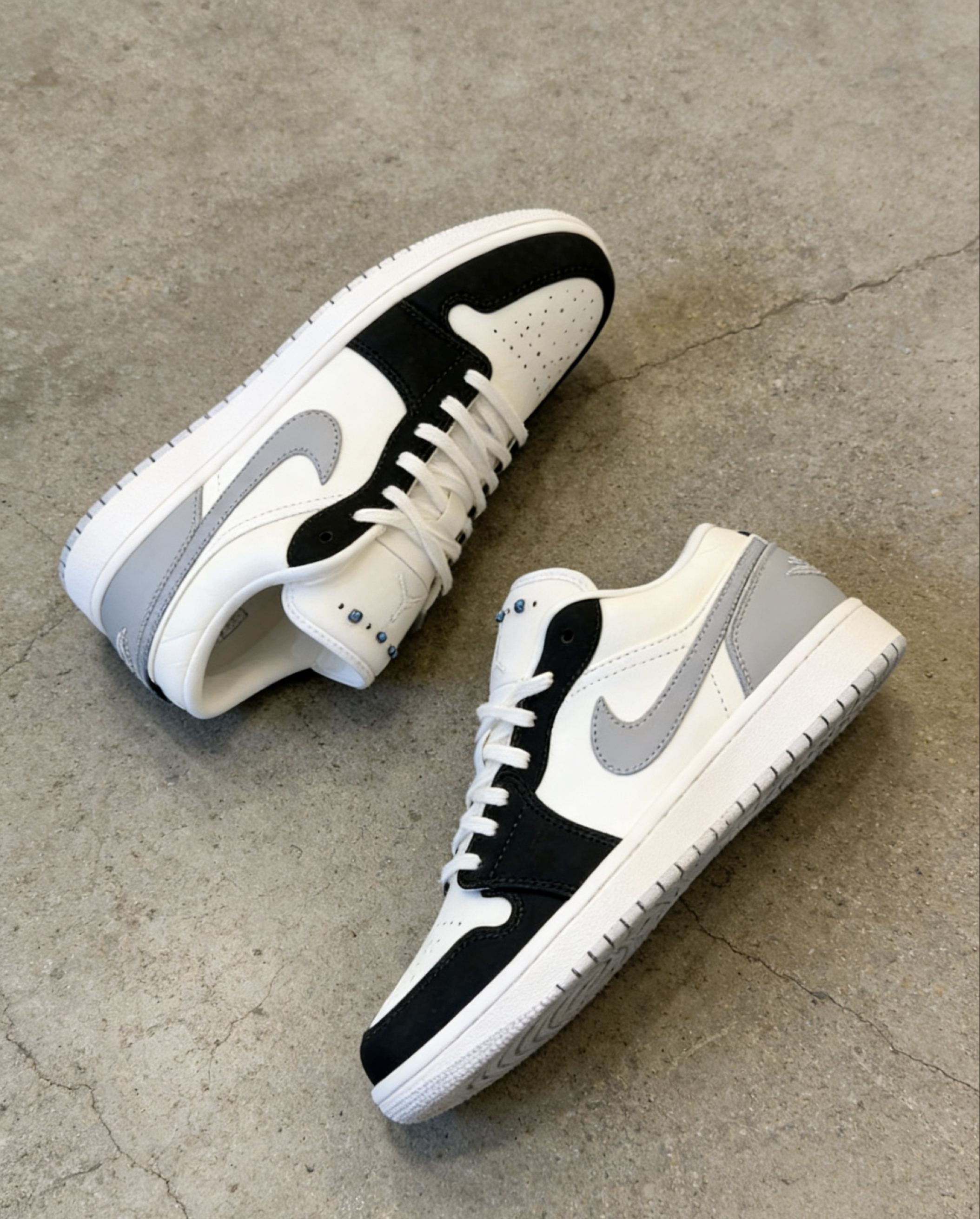 黑白灰AJ1 Low，日常通勤穿它就够了👟