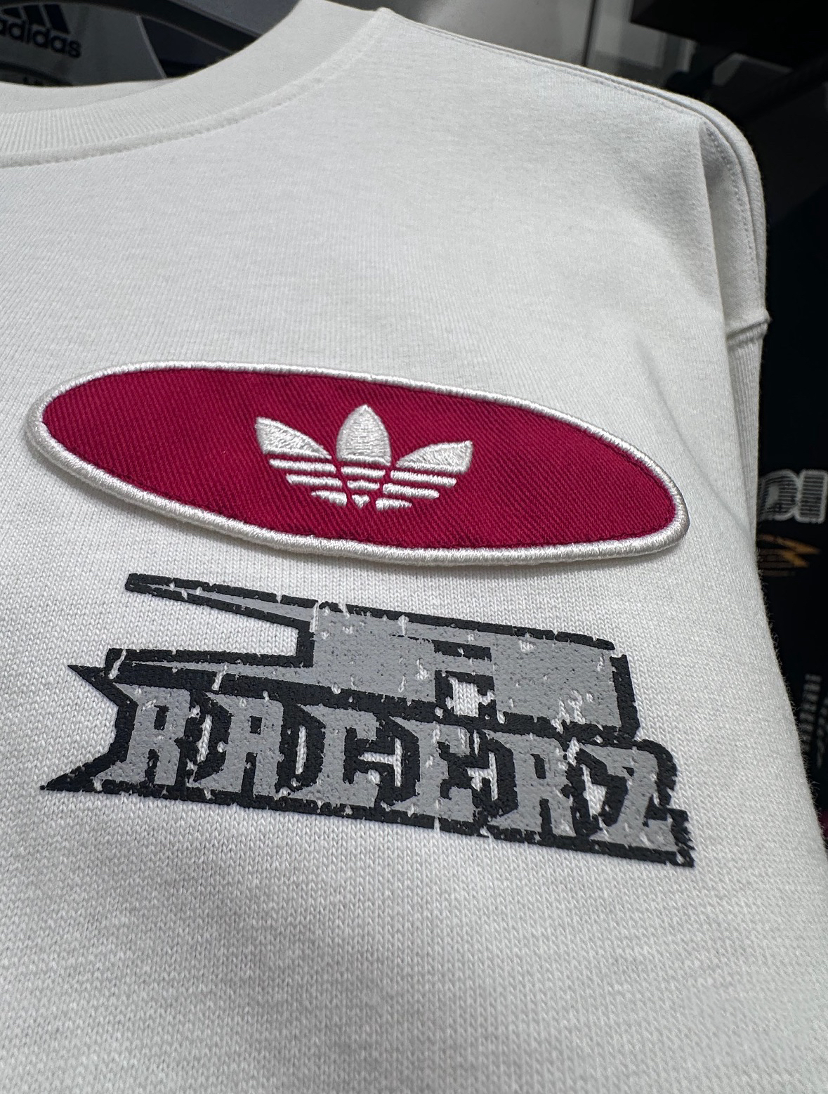 机能赛车感✨adidas originals宽松长袖 日常出街百搭款